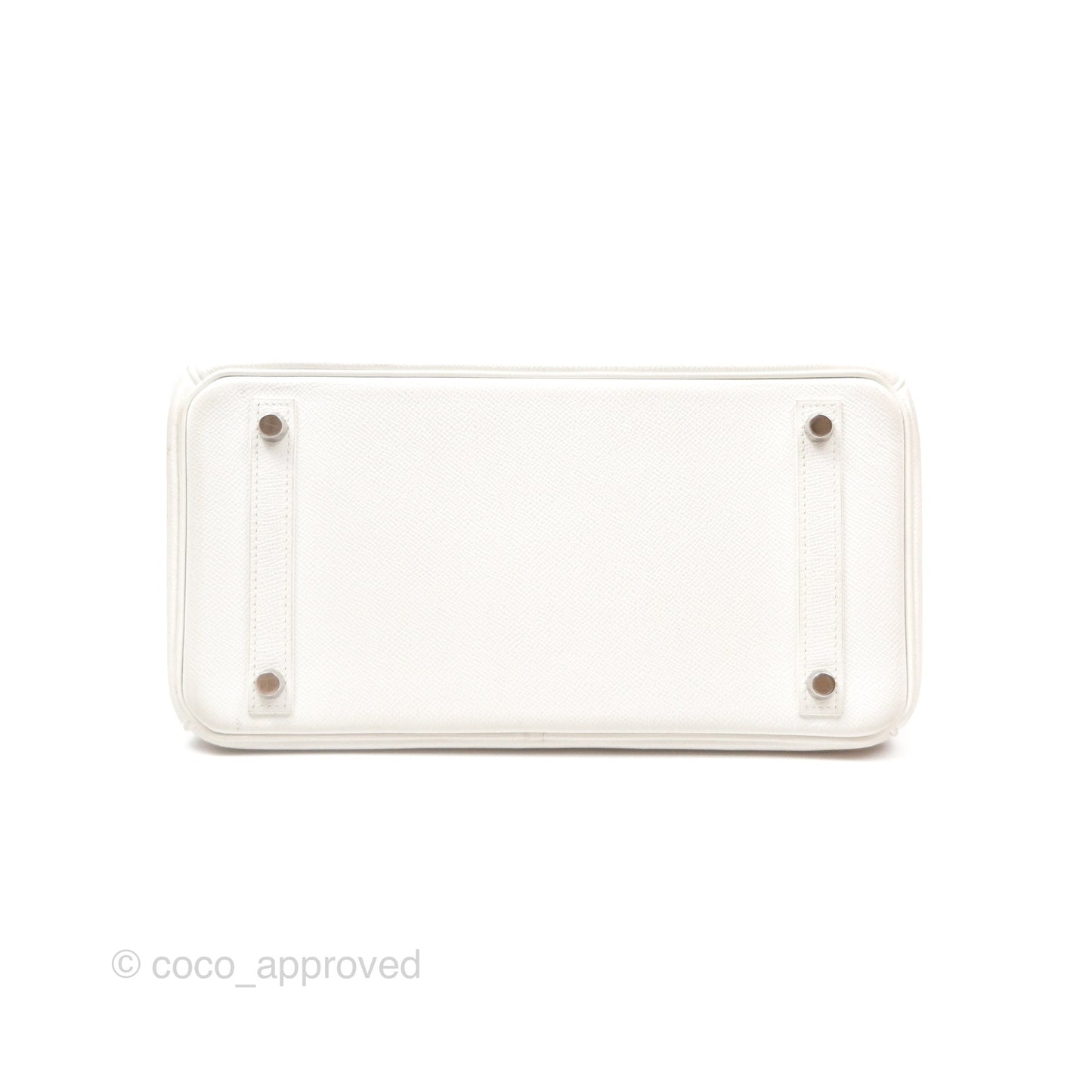 Hermès Birkin 30 Retourne White Epsom Palladium Hardware