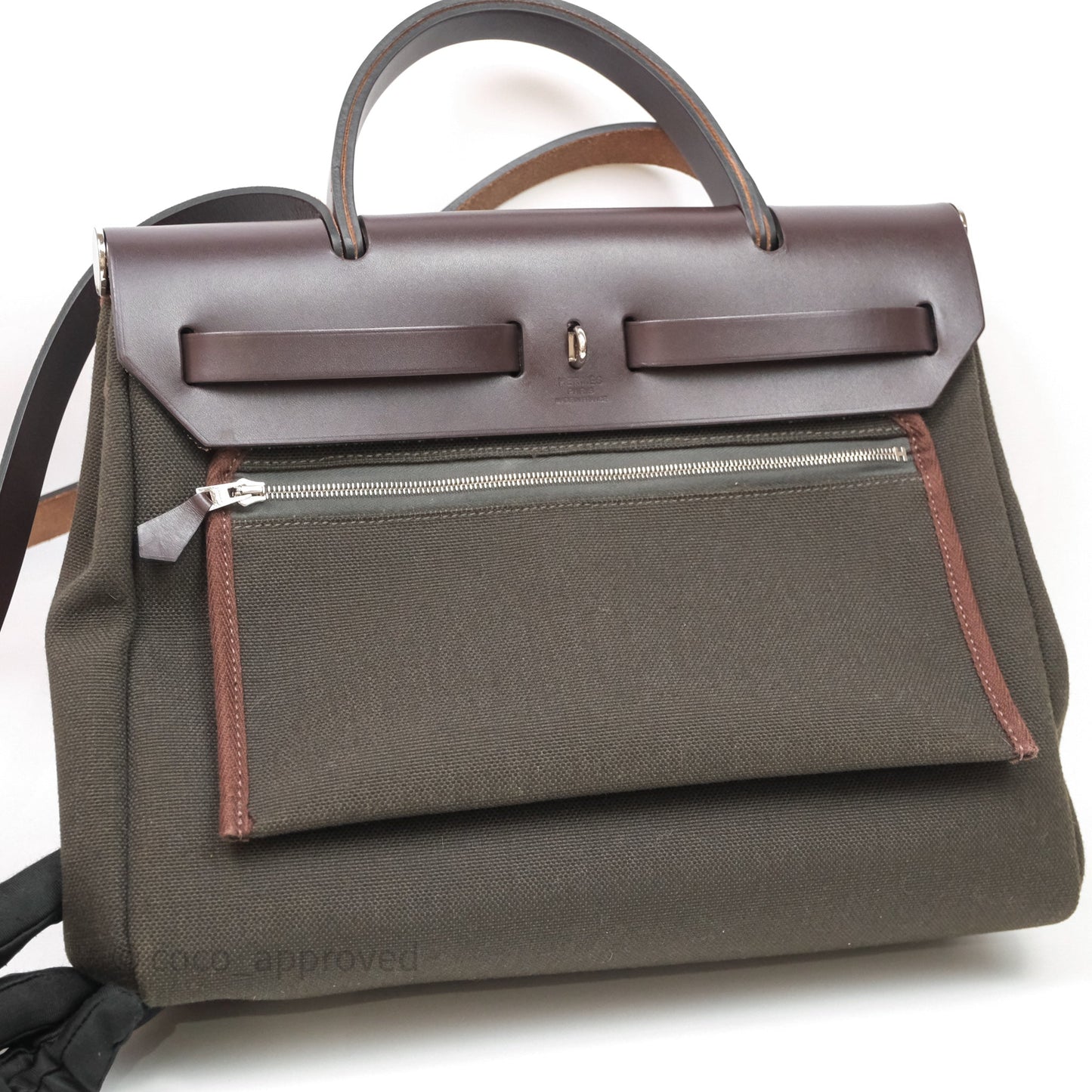 Hermès Herbag Zip 31 Dark Bronze Ebene 46 Palladium Hardware