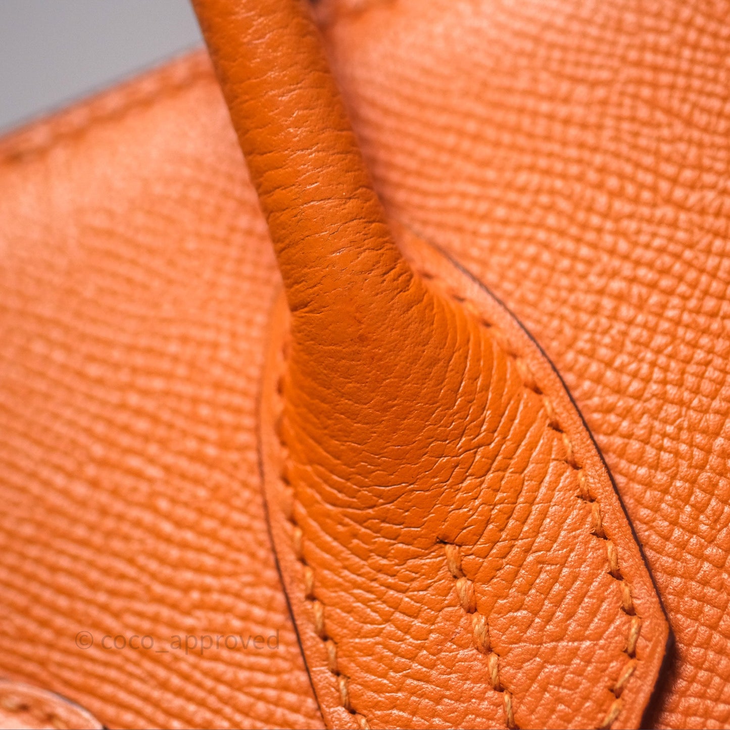Hermès Birkin 30 Retourne Orange Epsom Palladium Hardware