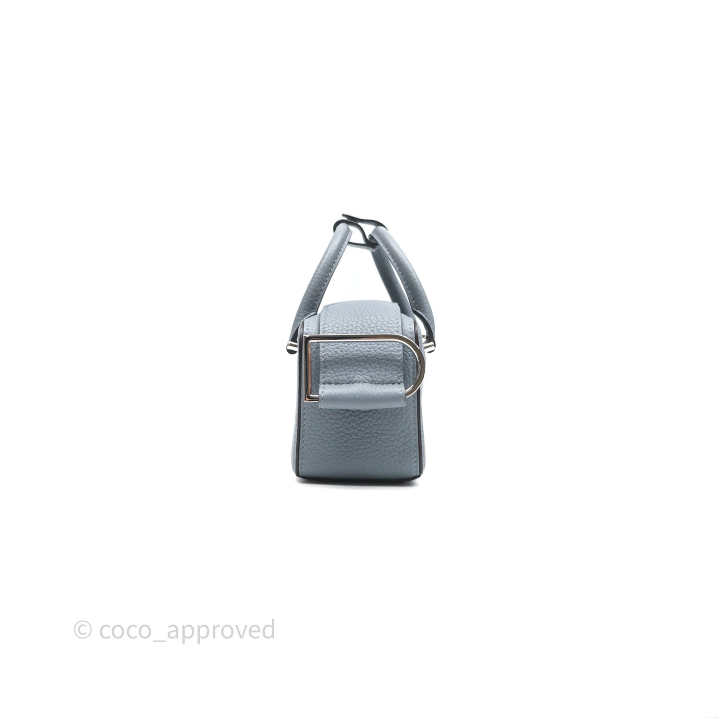 Delvaux Cool Box Nano Taurillon Soft Grained Calfskin Pacific Palladium Hardware
