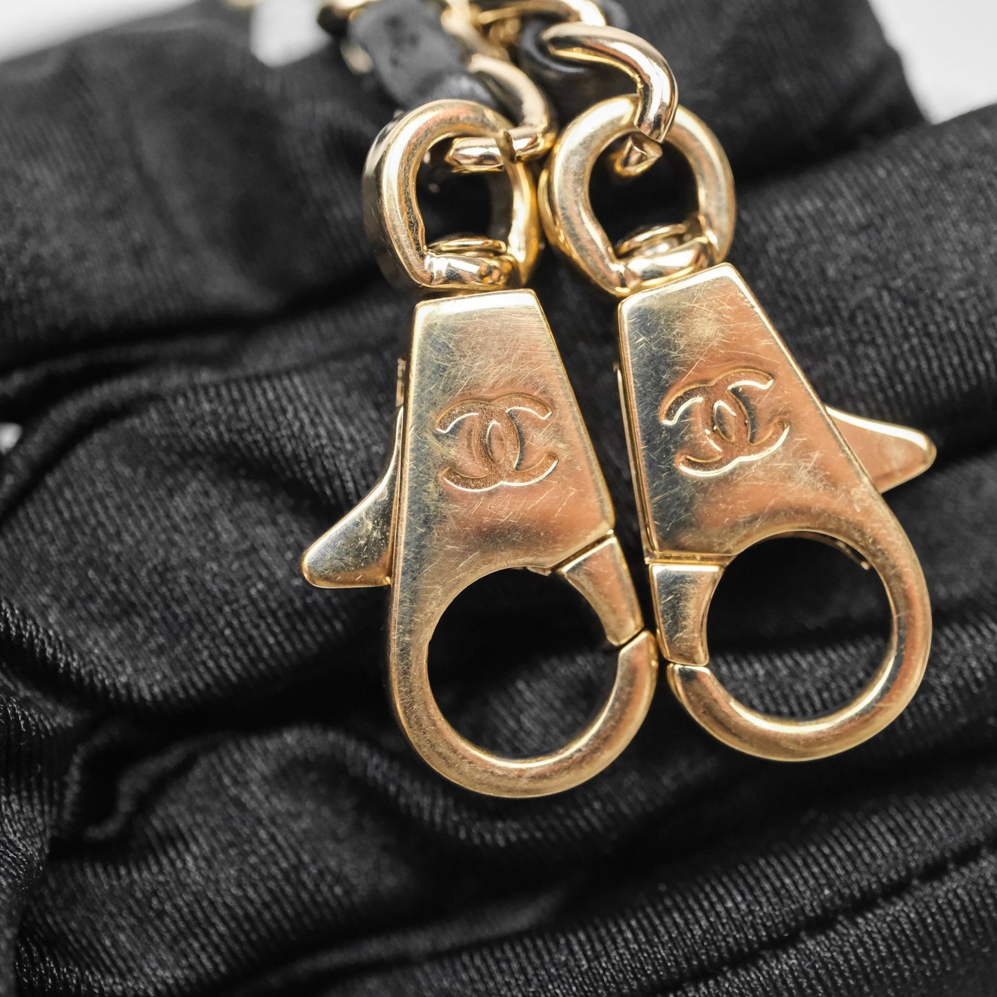Chanel Small Coco Handle Shearling Black Gold Hardware