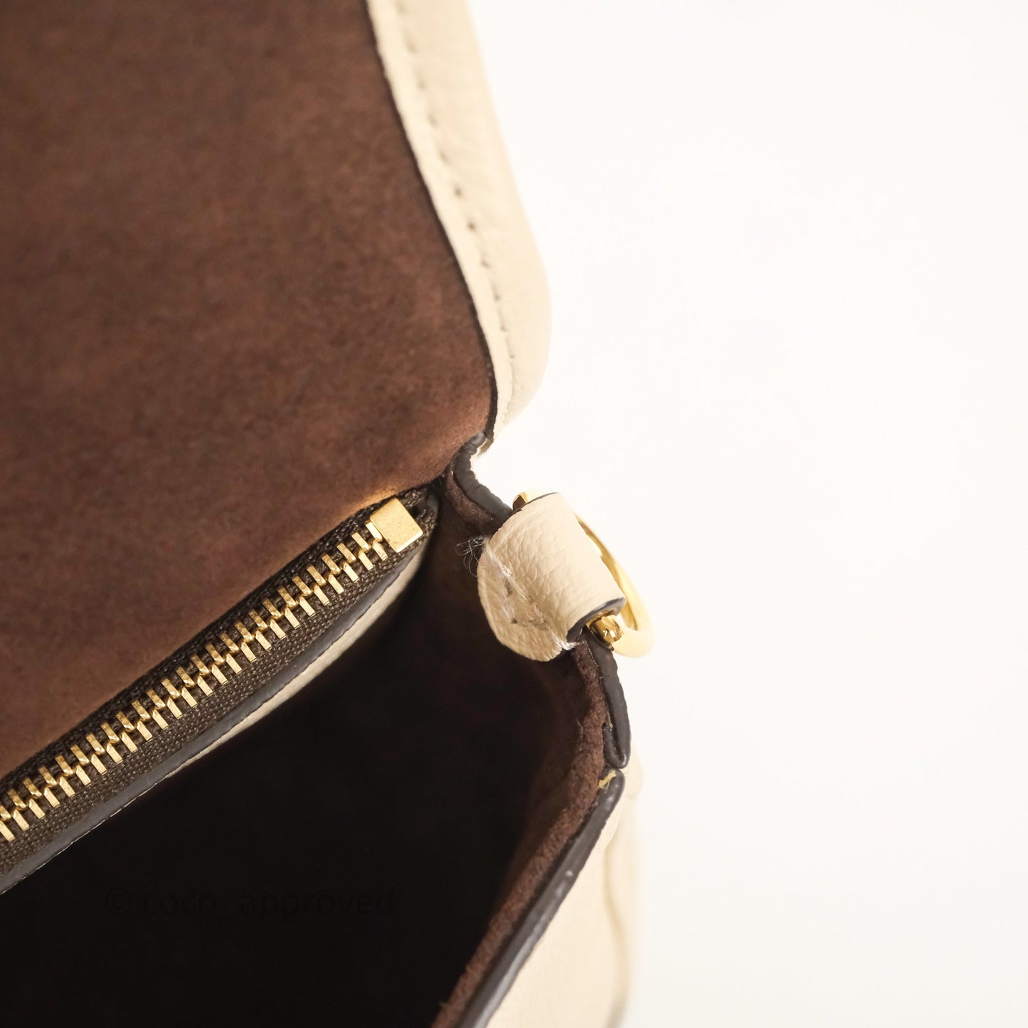 Louis Vuitton Diane Crème Beige Monogram Empreinte Leather