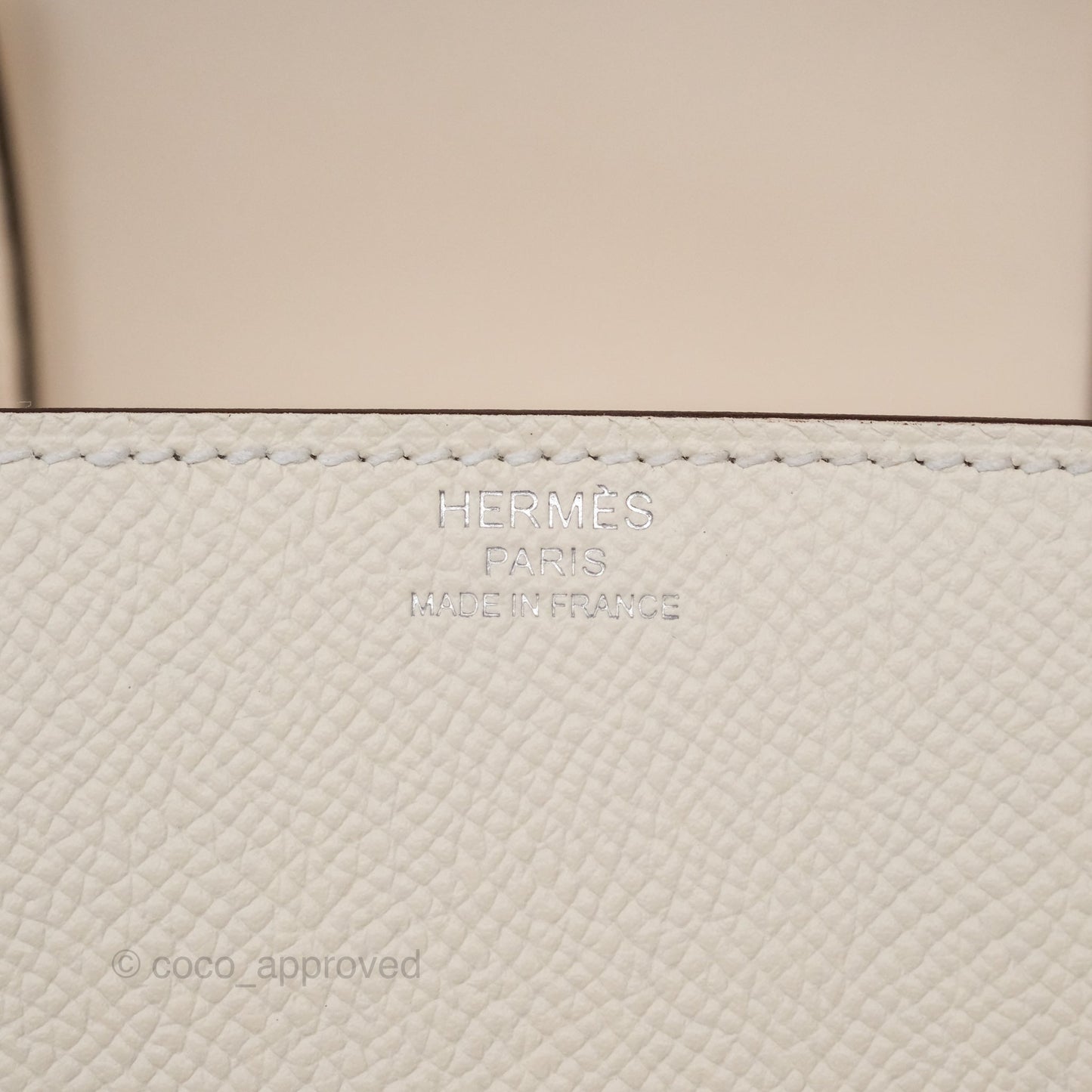 Hermès Della Cavalleria Mini Bag Nata I2 Epsom Palladium Hardware