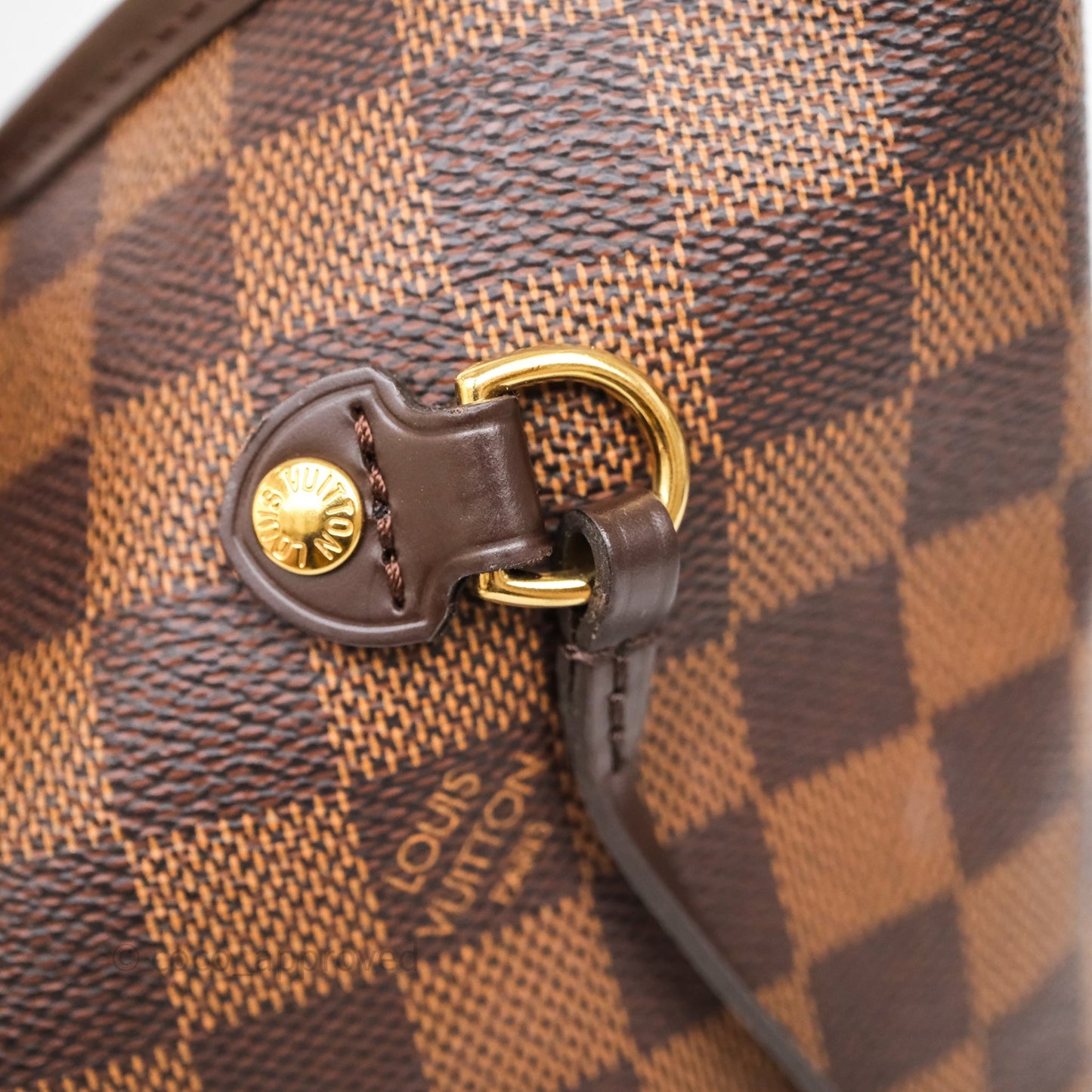 Louis Vuitton Neverfull MM Tote Bag Damier Ebene Canvas
