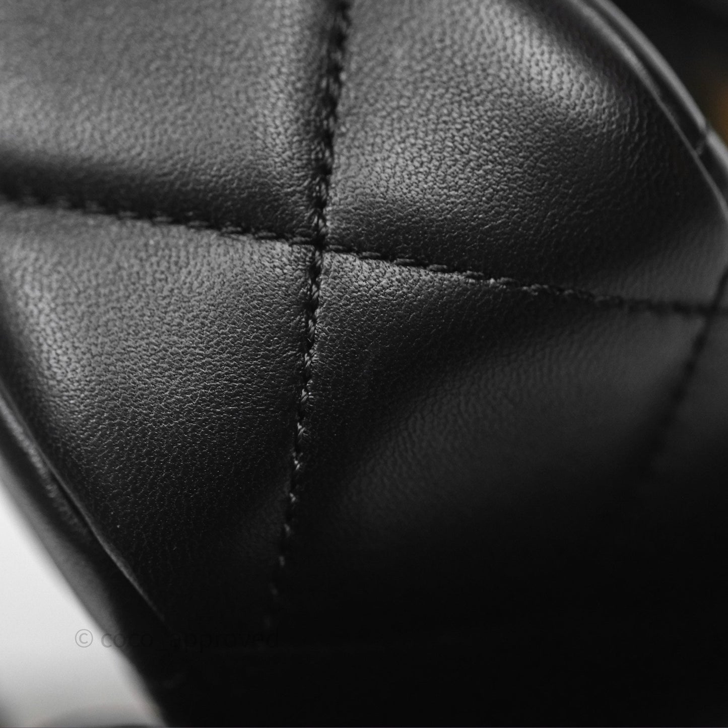Chanel Quilted My Perfect Mini With Pearl Black Lambskin Gold Hardware 21K