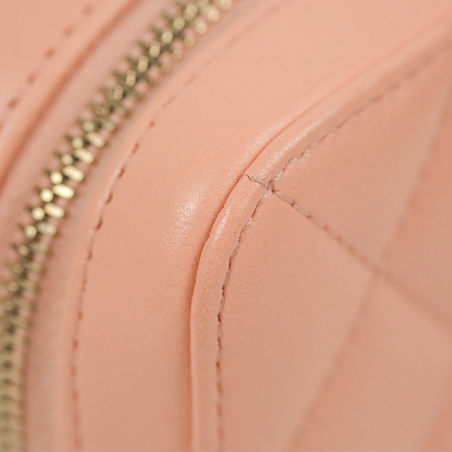 Chanel Mini Pearl Crush Quilted Camera Case Orange Blair Lambskin Aged Gold Hardware