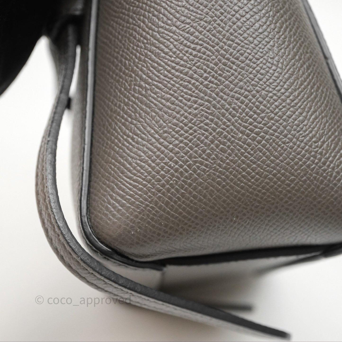 Celine Pico Belt Bag Grey Grained Calfskin Gold Hardware