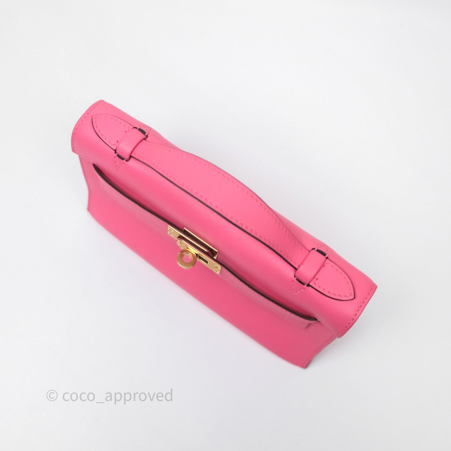 Hermès Kelly Mini Pochette U5 Rose Lipstick Swift Gold Hardware