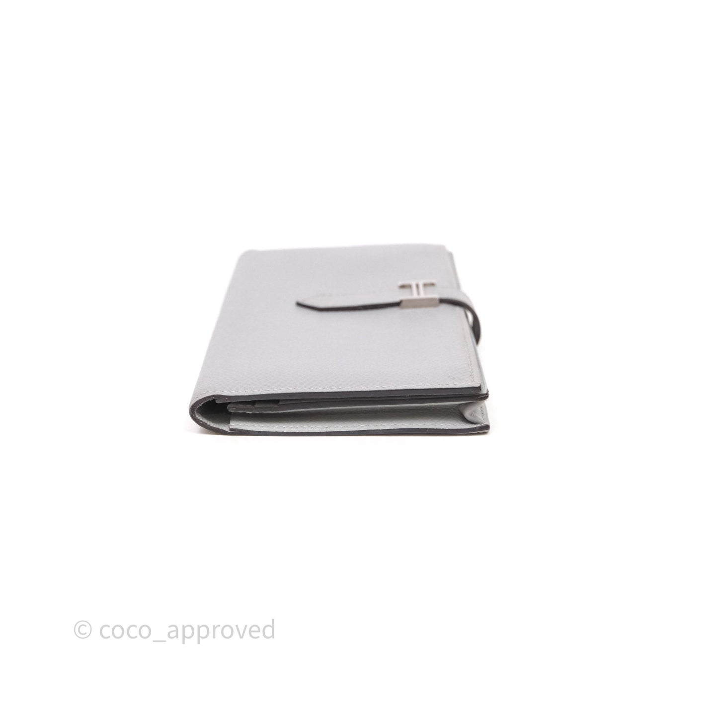 Hermès Bearn Long Wallet Gris Epsom Palladium Hardware