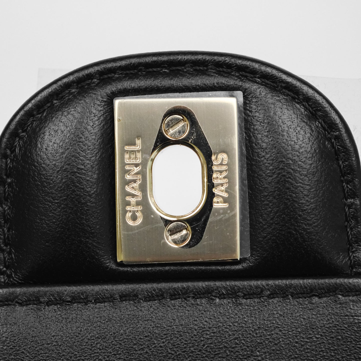 Chanel Large Heart Bag Black Lambskin Gold Hardware 22S