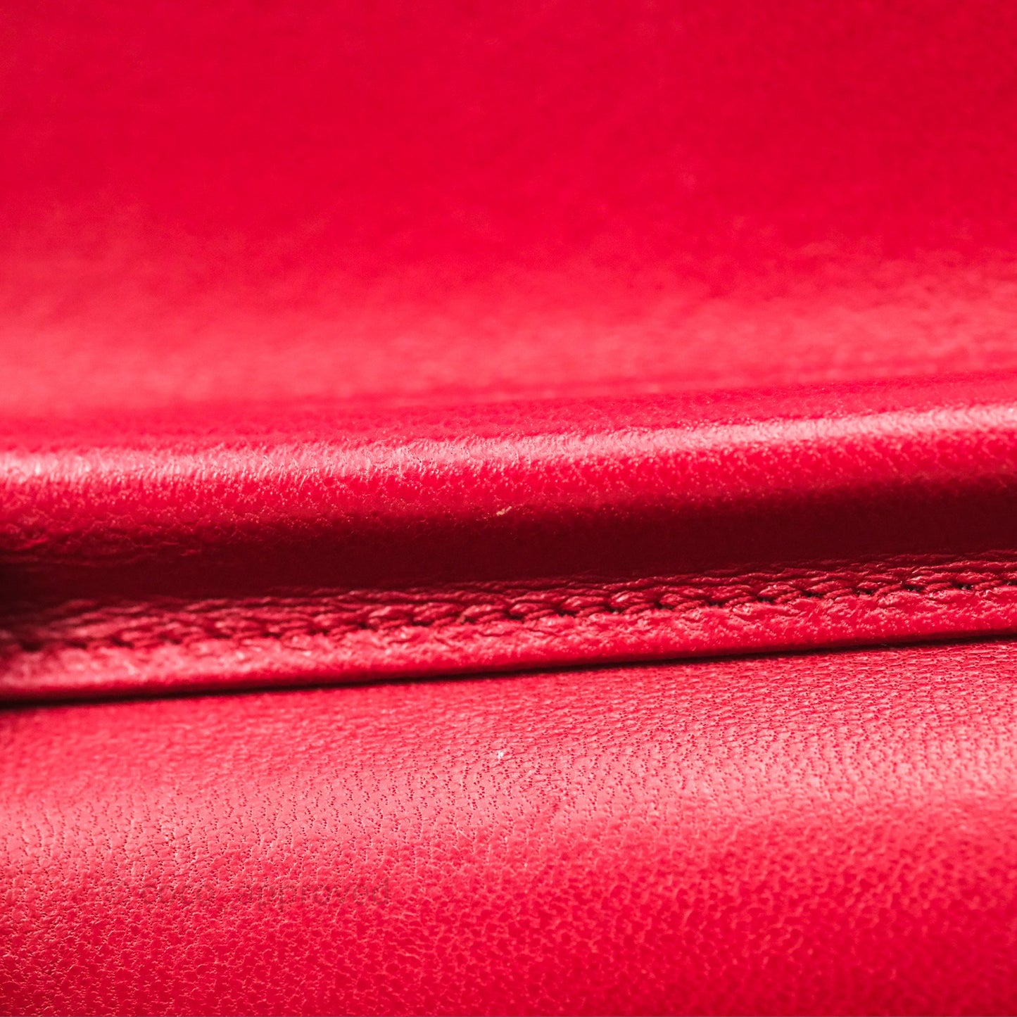Chanel Boy Wallet on Chain WOC Red Lambskin Ruthenium Hardware