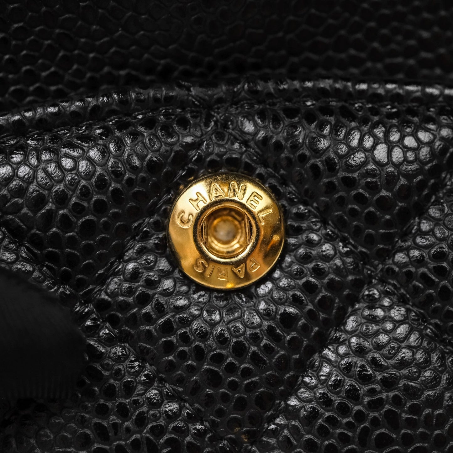 Chanel Small Classic Flap Quilted Black Caviar Gold Hardware