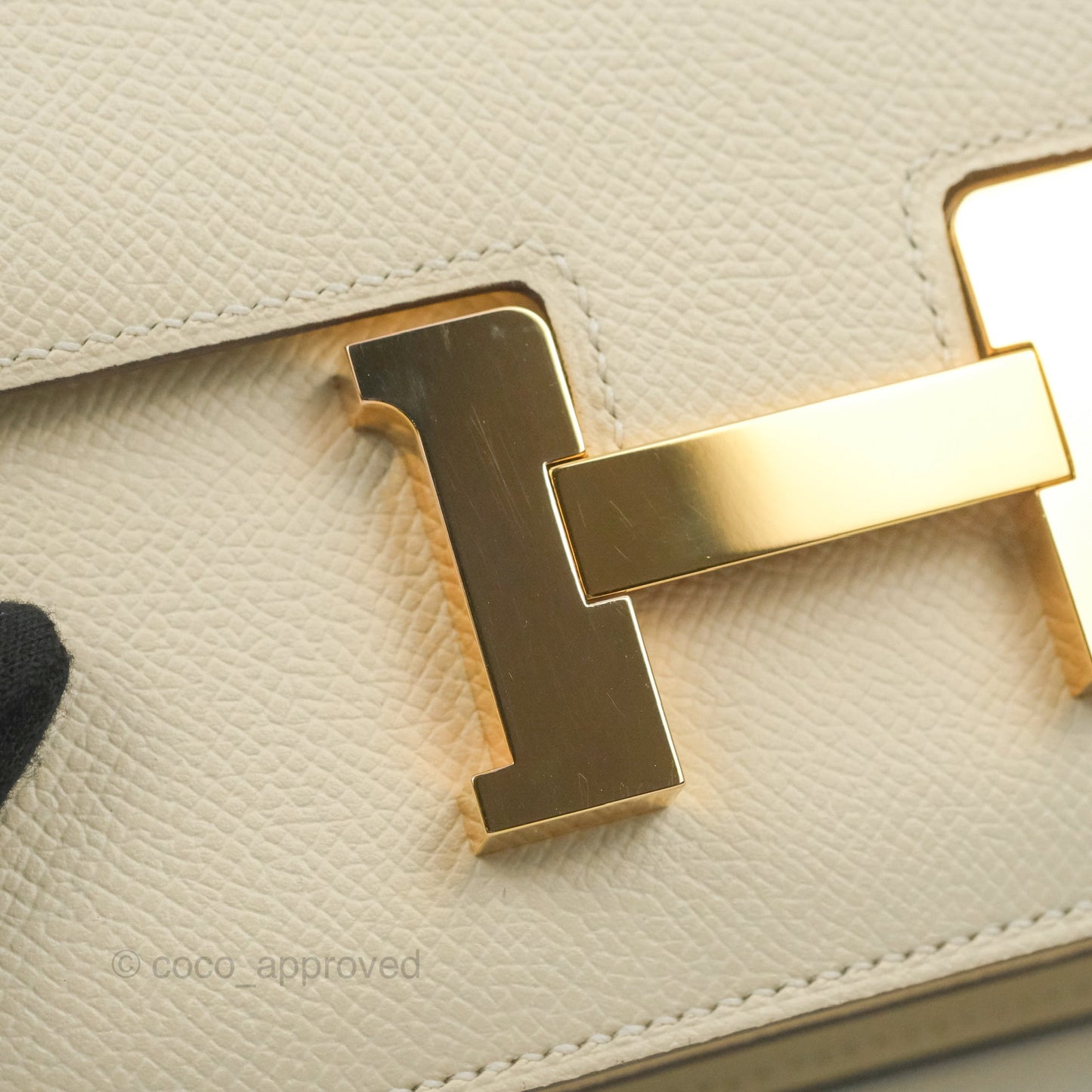 Hermès Constance Mini 18cm Nata Epsom Rose Gold Hardware