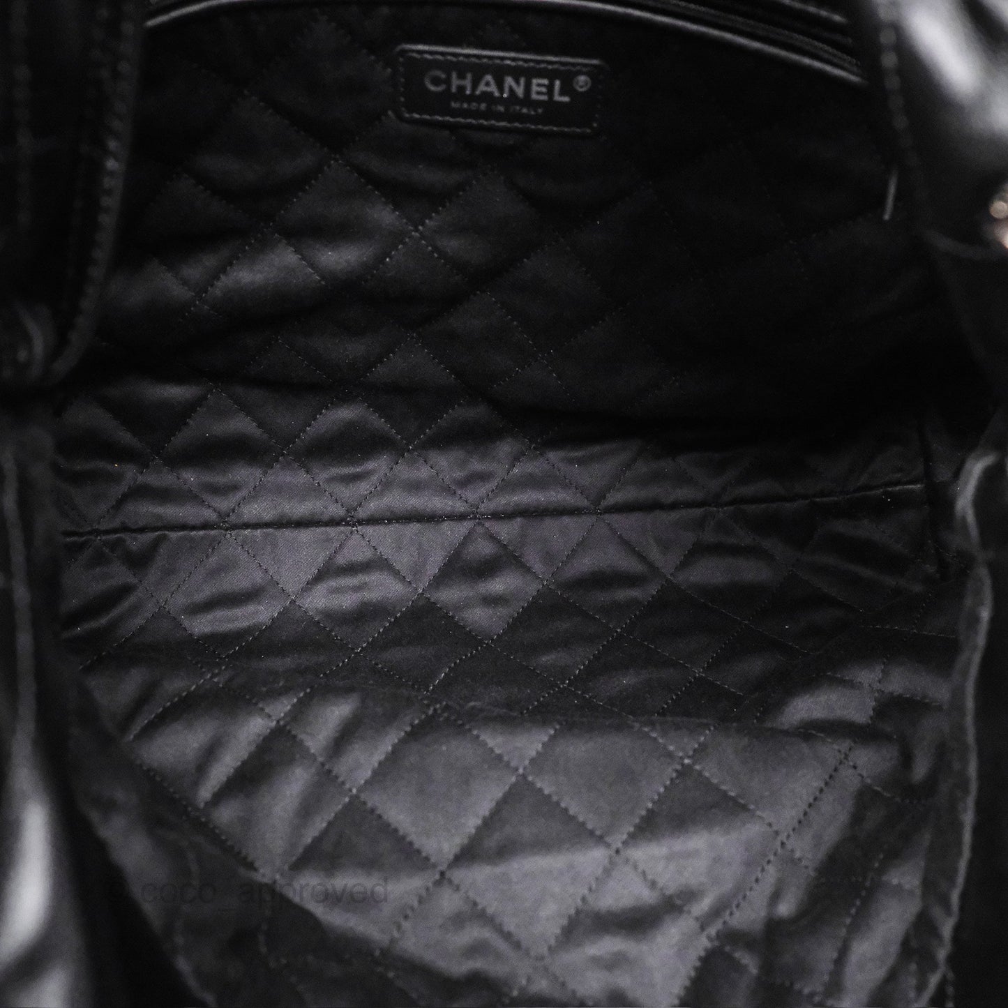 Chanel 22 Small Quilted So Black Shiny Crumpled Calfskin