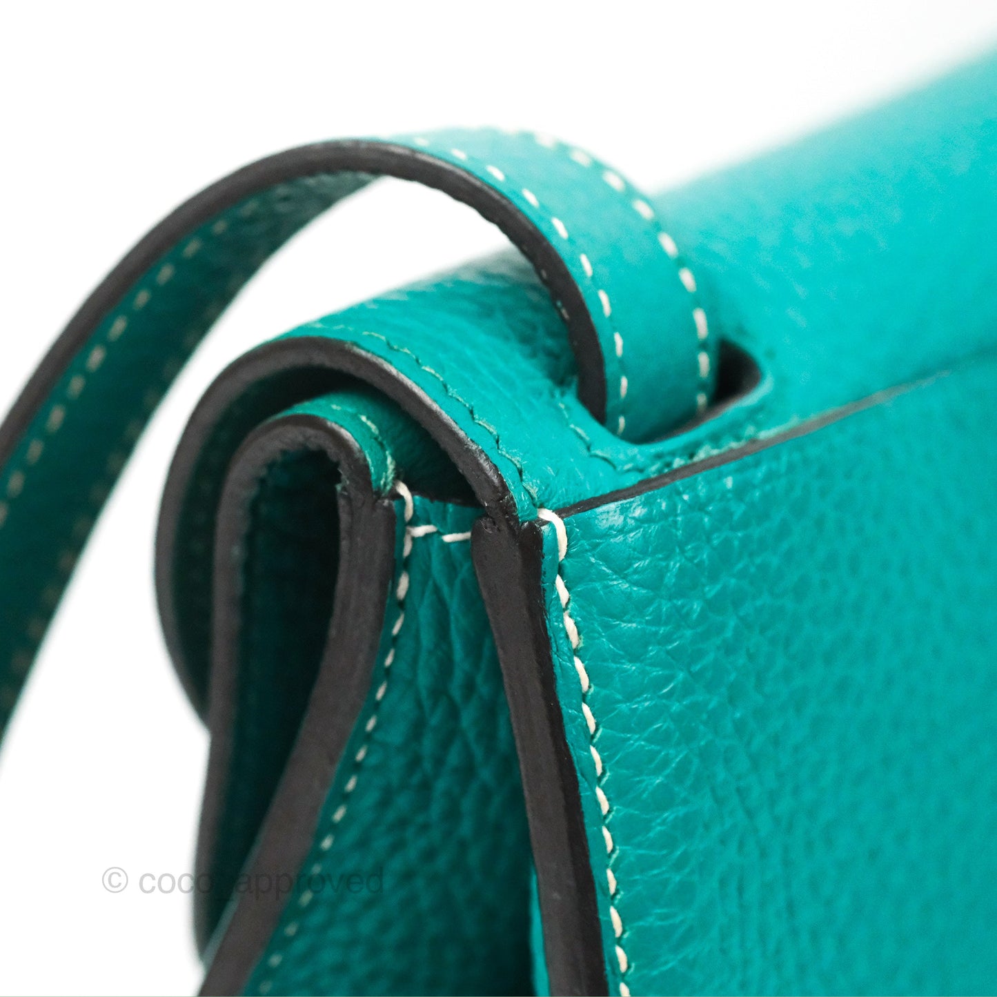 Hermès Halzan 31 Vert Verone Clemence Palladium Hardware