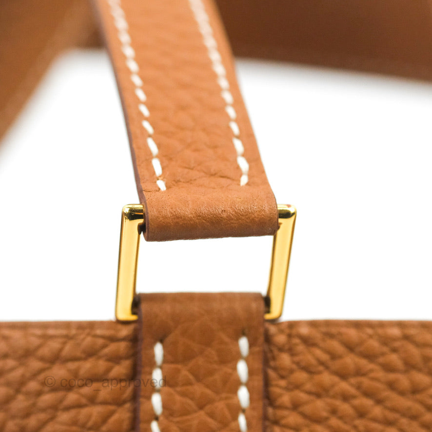 Hermès Picotin Lock 18 PM Gold Clemence Gold Hardware
