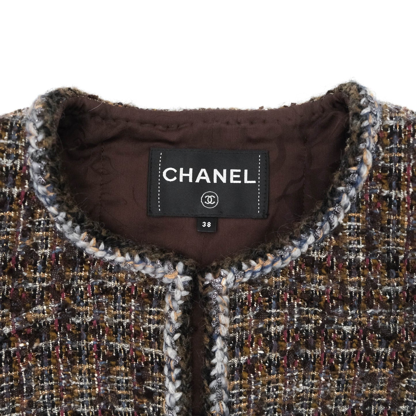 Chanel Tweed Jacket in Brown 2018-19F/W