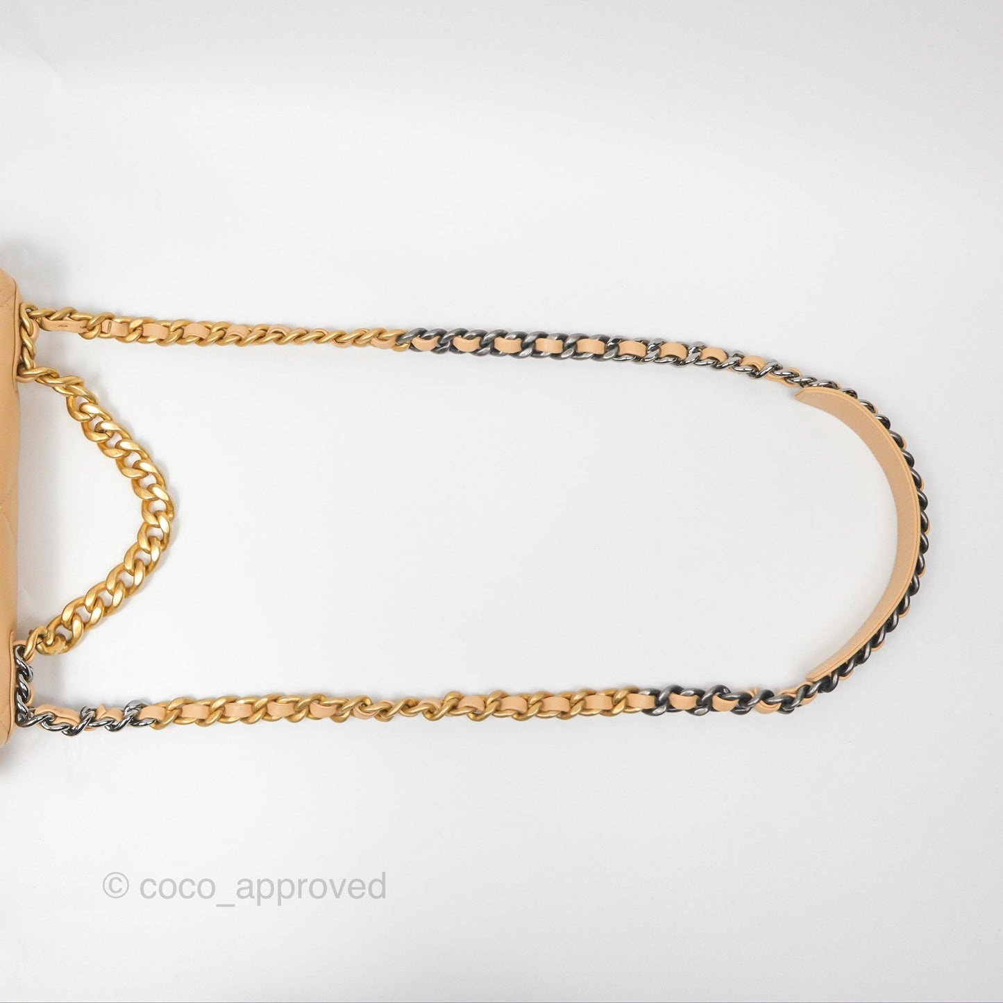 Chanel 19 Small Beige Mixed Hardware 22C