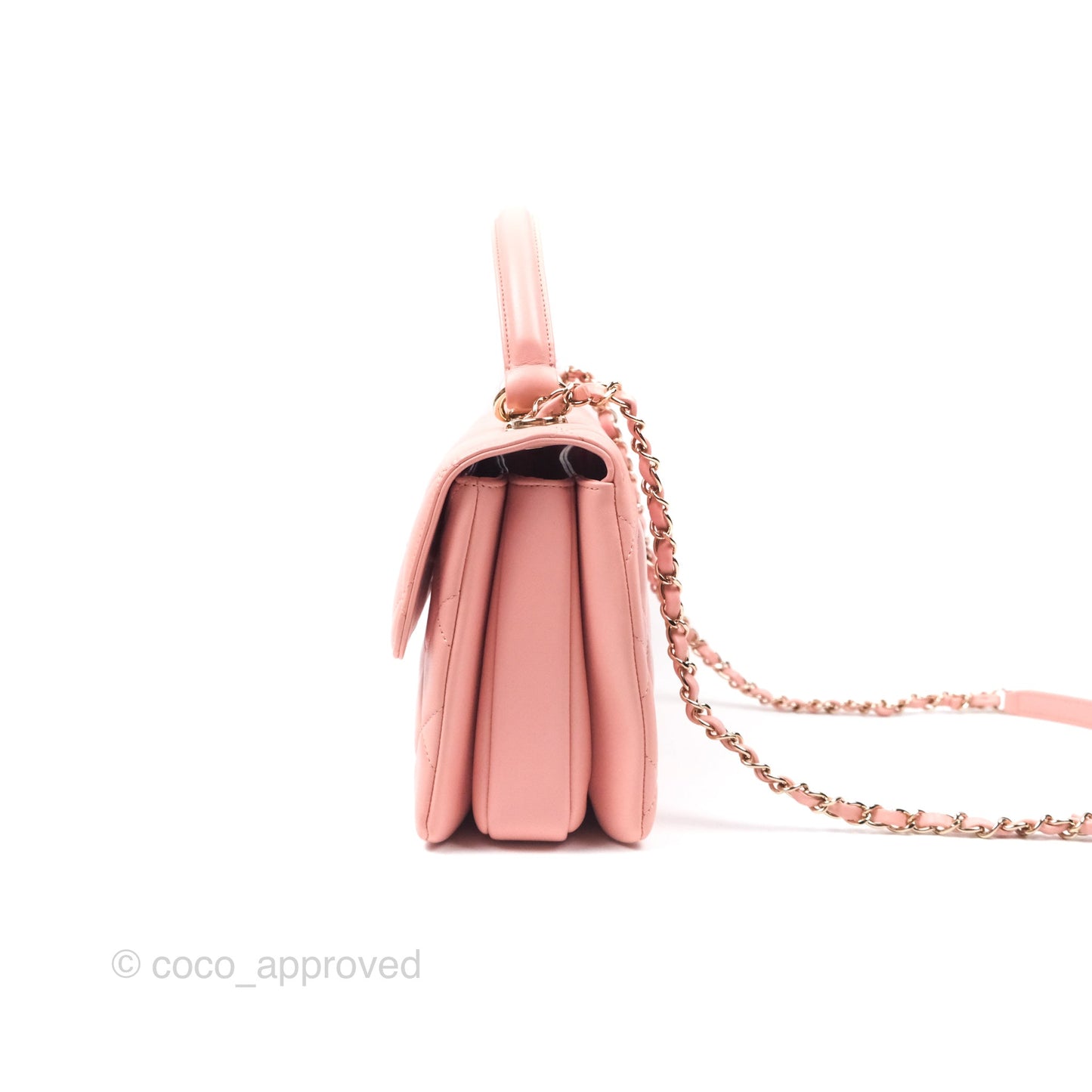 Chanel Small Trendy CC Pink Lambskin Gold Hardware