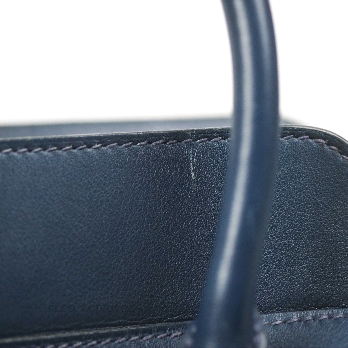 Hermès ToolBox 20 Navy Swift Palladium Hardware