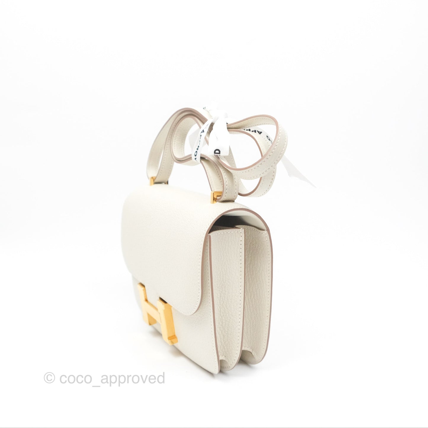 Hermès Constance Mini 18cm Mushroom Chevre Mysore Gold Hardware