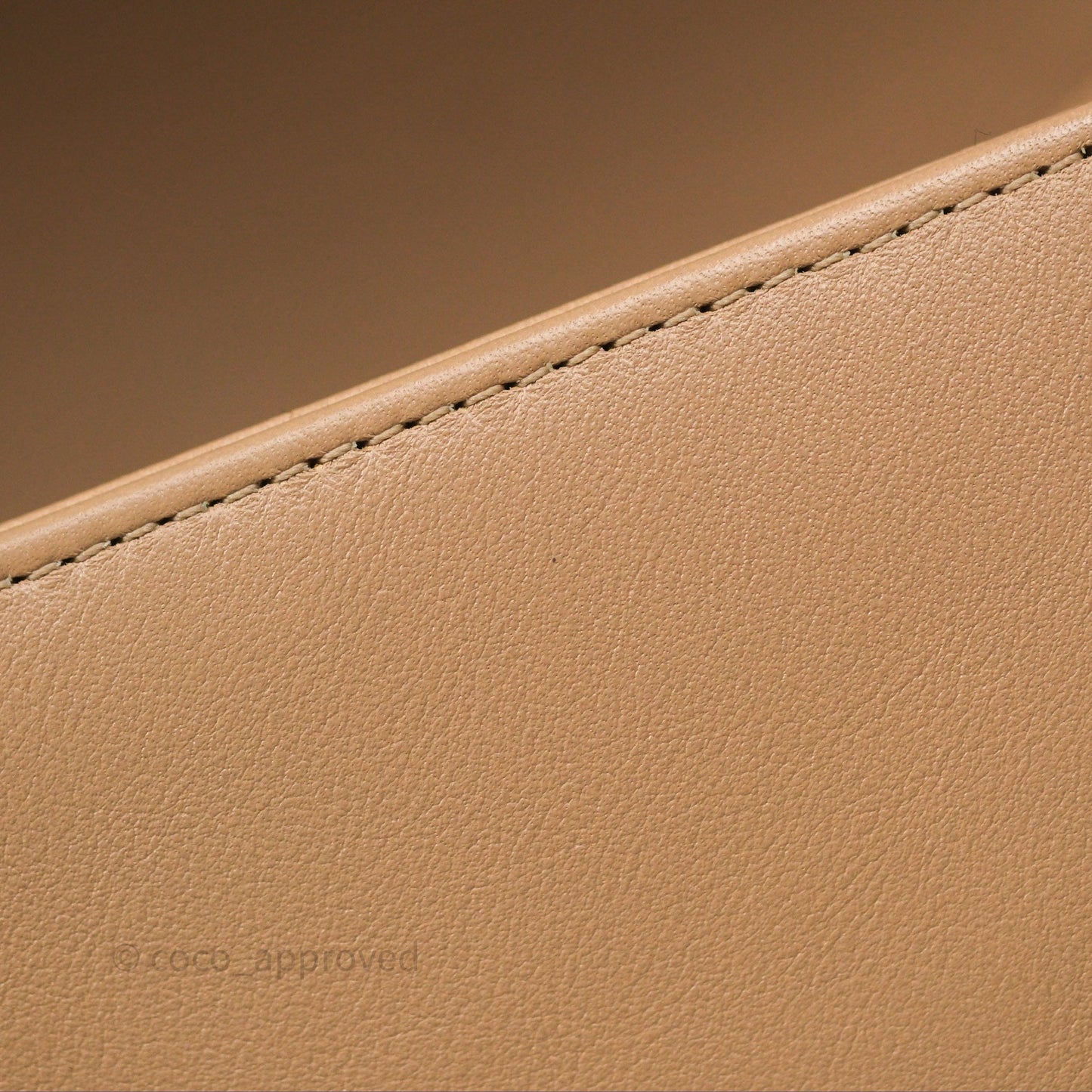 Chanel Boy Quilted Medium Beige Calfskin Gold Hardware