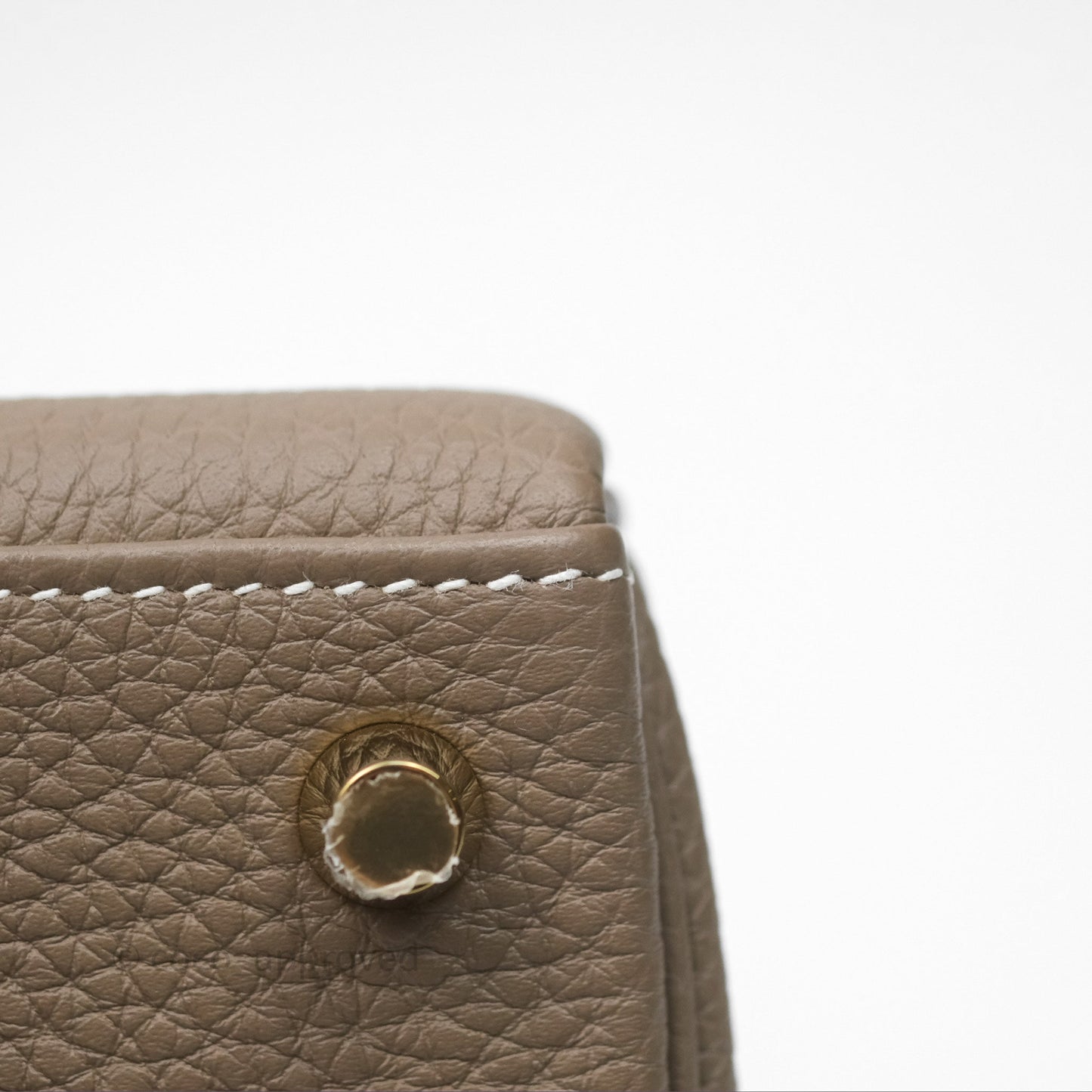 Hermès Kelly 25 Etoupe 18 Retourne Togo Gold Hardware