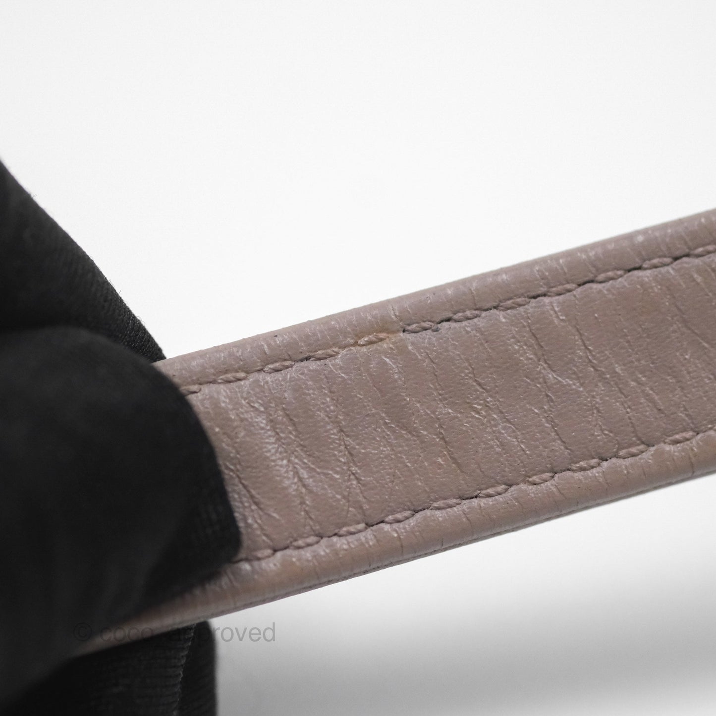 Chanel Coco Curve Flap Burnished Lilac Grey Calfskin Goatskin Antique Gold Hardware