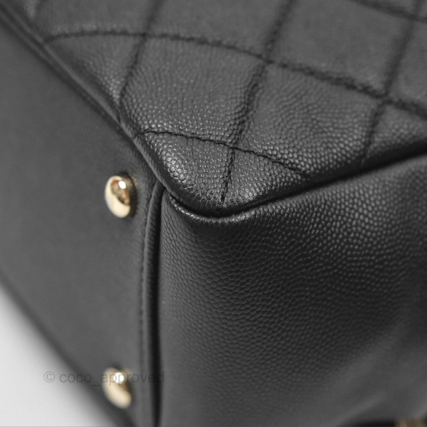 Chanel Quilted Large Business Affinity Flap Black Caviar Gold Hardware