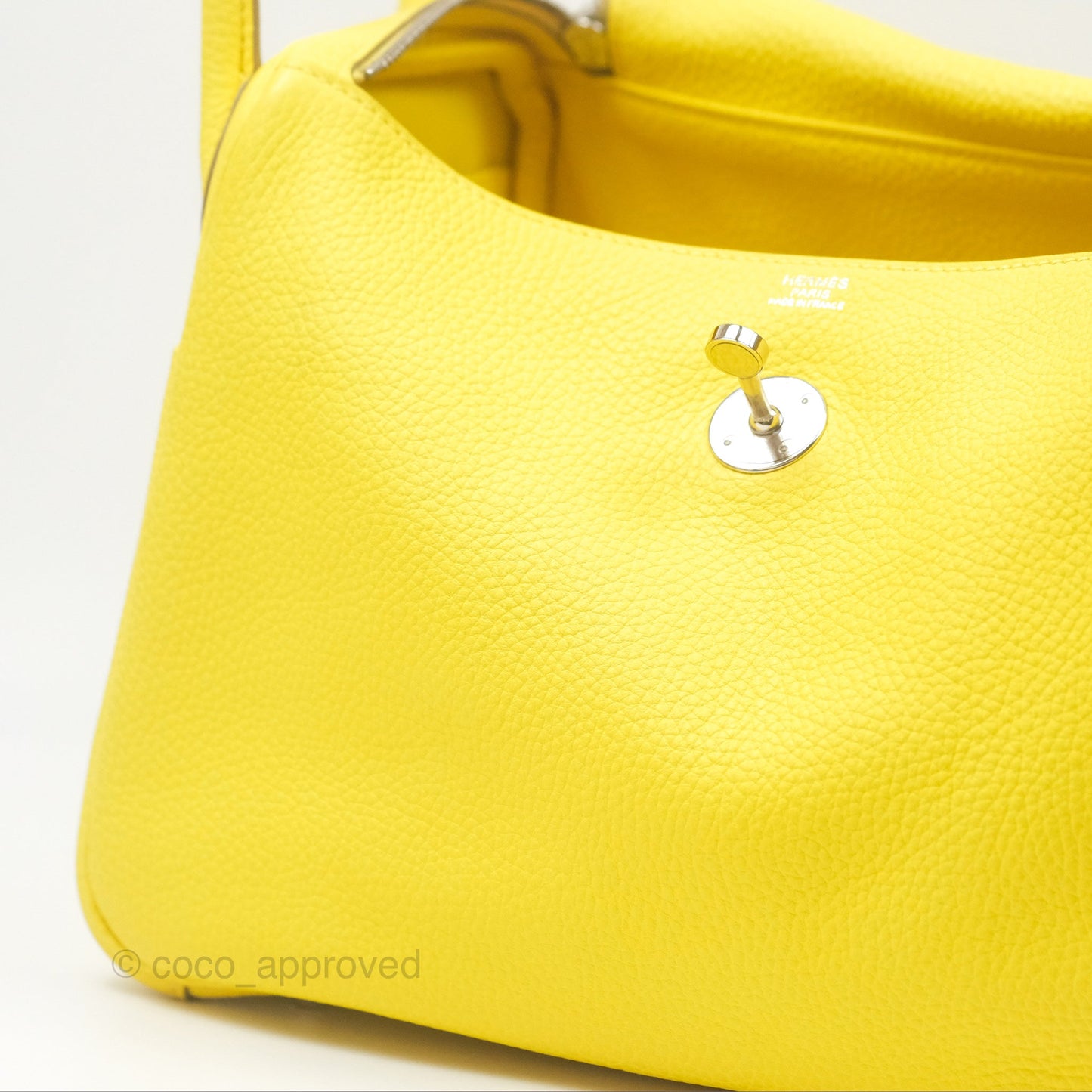Hermès Lindy 30 Celemence Lime 9R Palladium Hardware