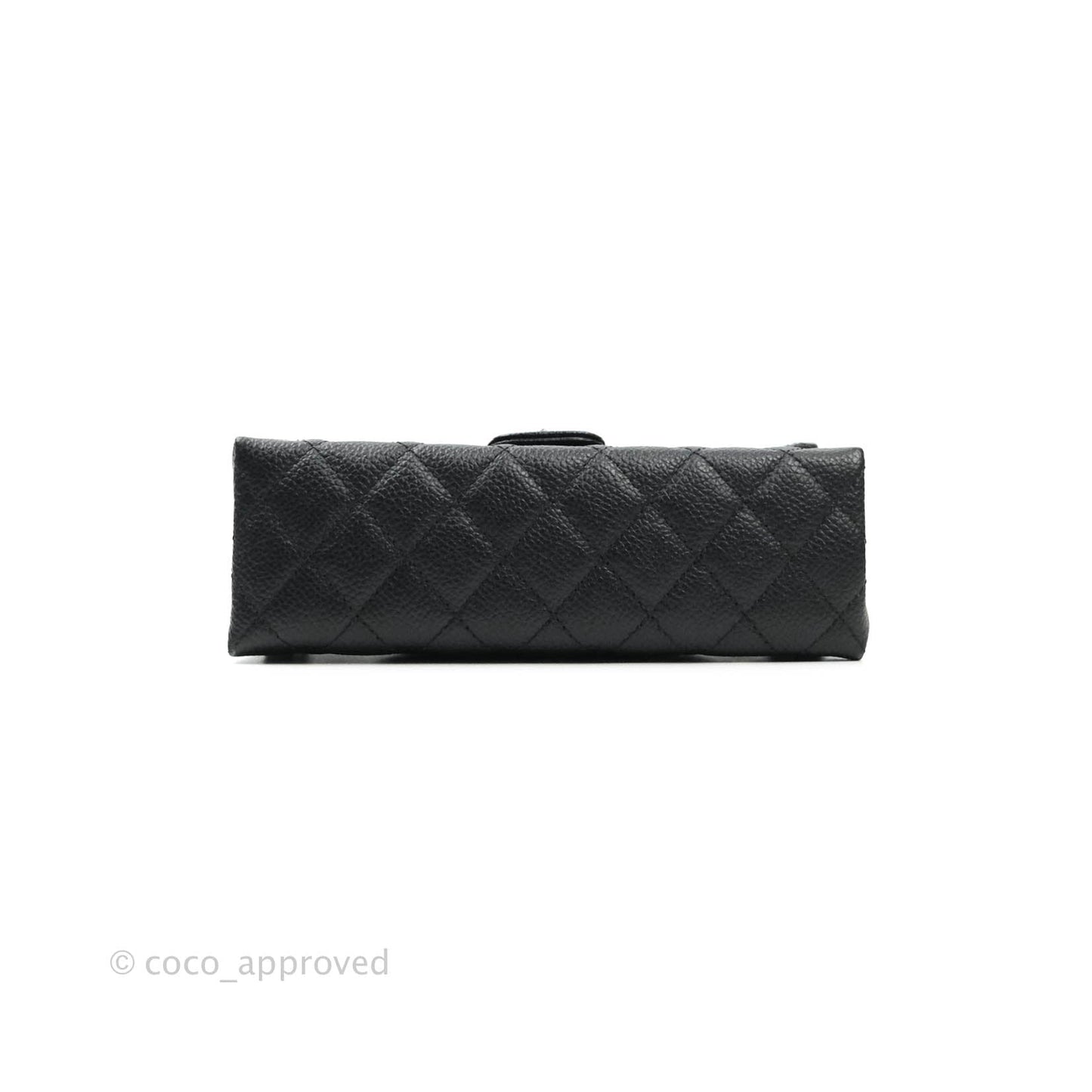 Chanel Reissue Quilted Caviar Belt Bag Black Silver Hardware