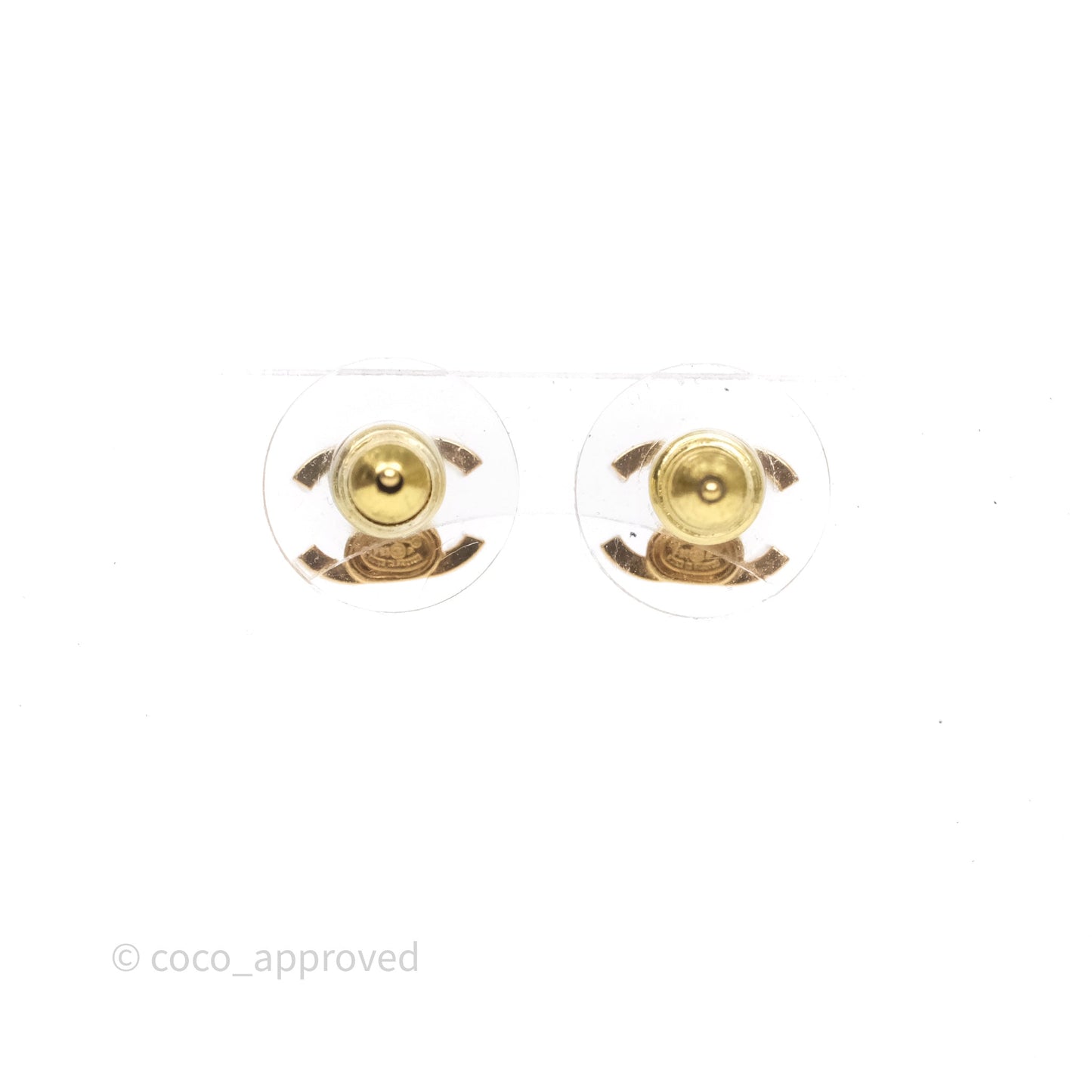 Chanel CC Earrings Gold Tone 26P