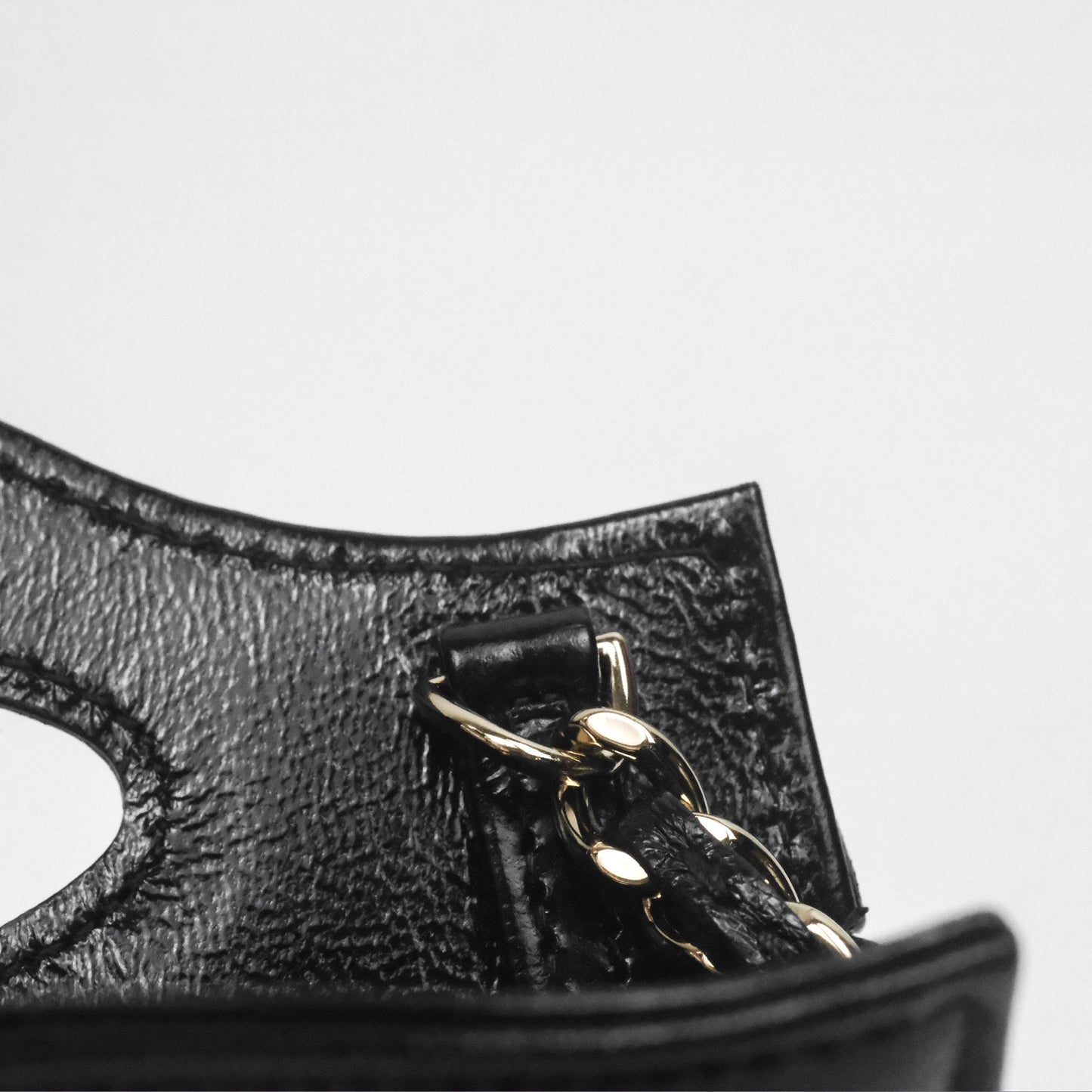 Chanel Micro 31 Clutch With Chain Black Shiny Calfskin Gold Hardware