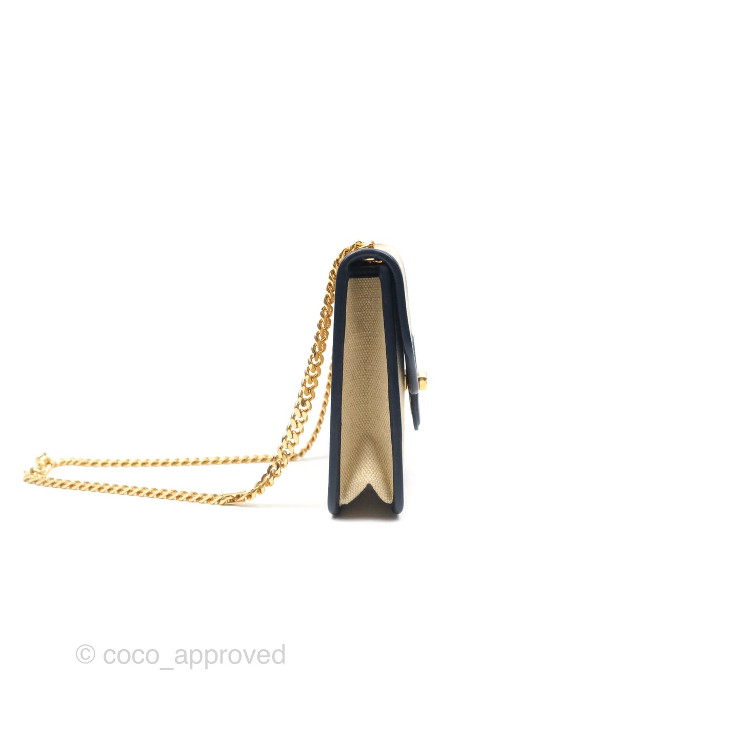 Celine Sulky Clutch Beige Gold Hardware