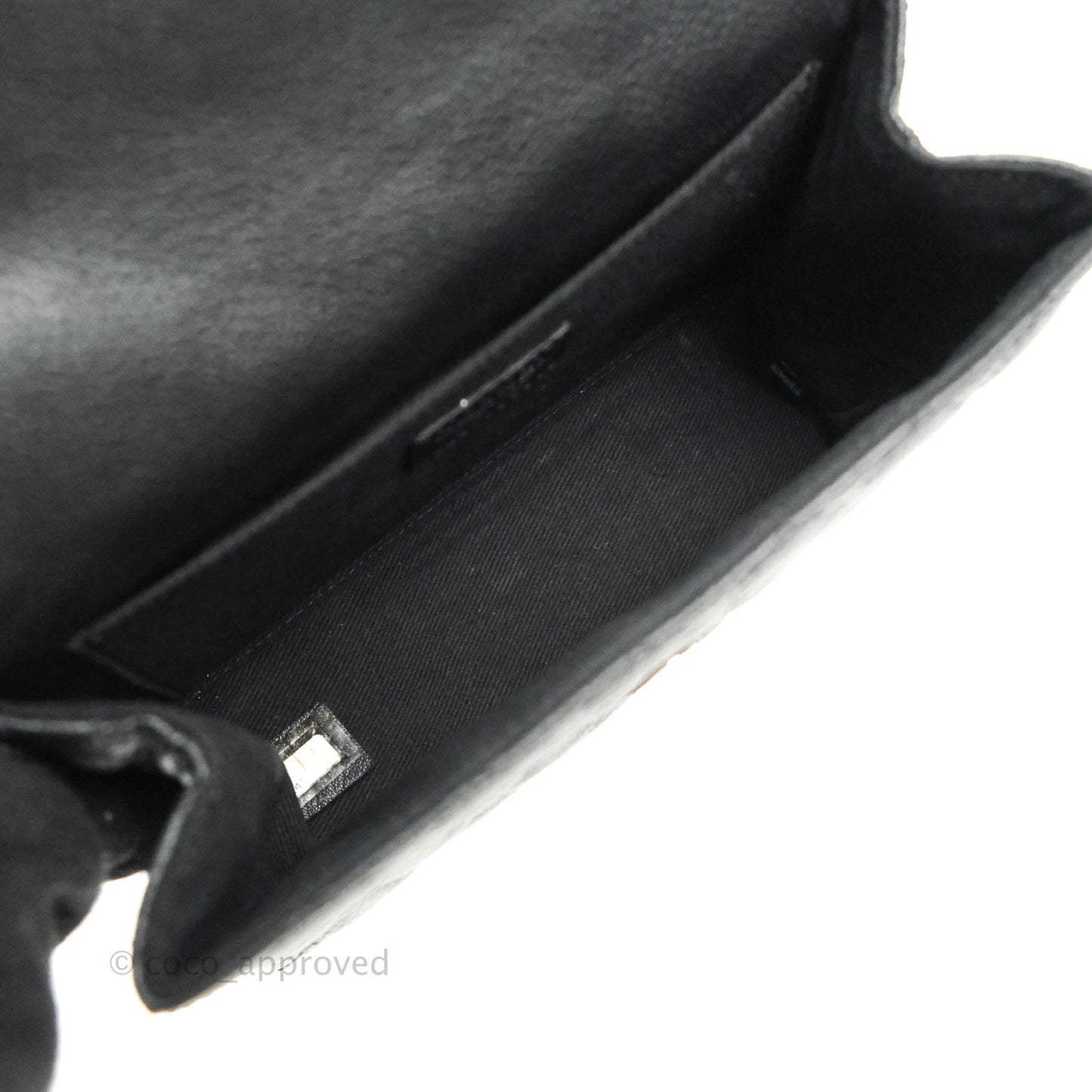 Chanel Reissue Quilted Caviar Belt Bag Black Silver Hardware