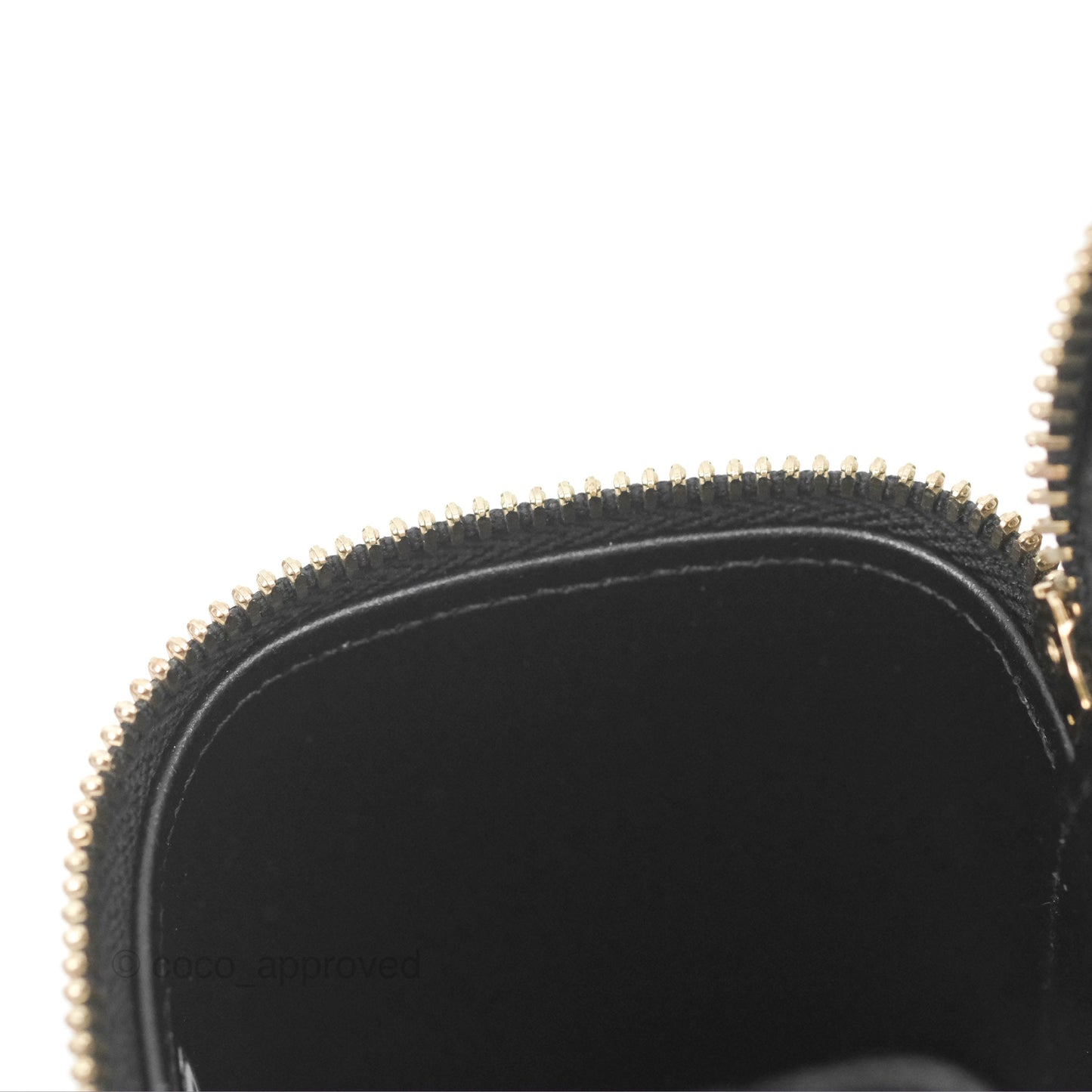 Chanel Mini Poker Vanity With Chain Black Caviar Gold Hardware