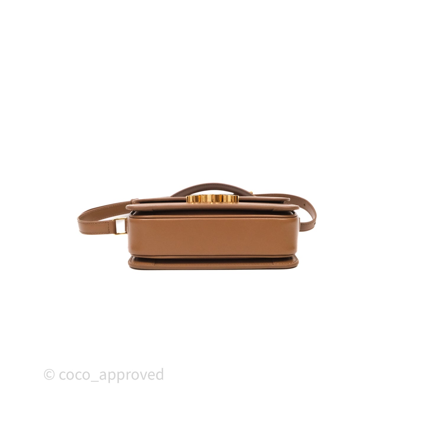Celine Teen Triomphe Bag Shiny Calfskin Brown