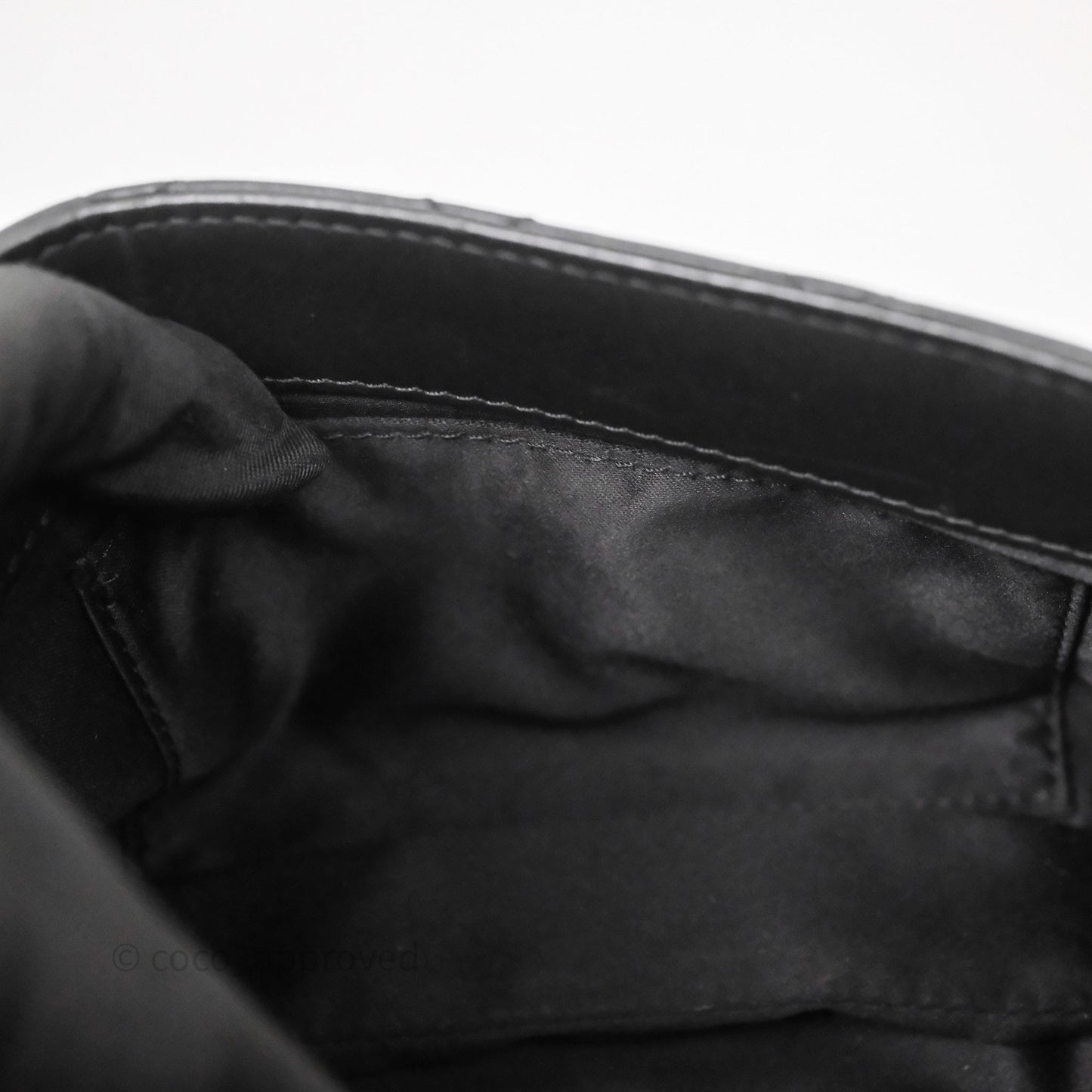 Chanel Quilted Flap Black Calfskin Silver Hardware