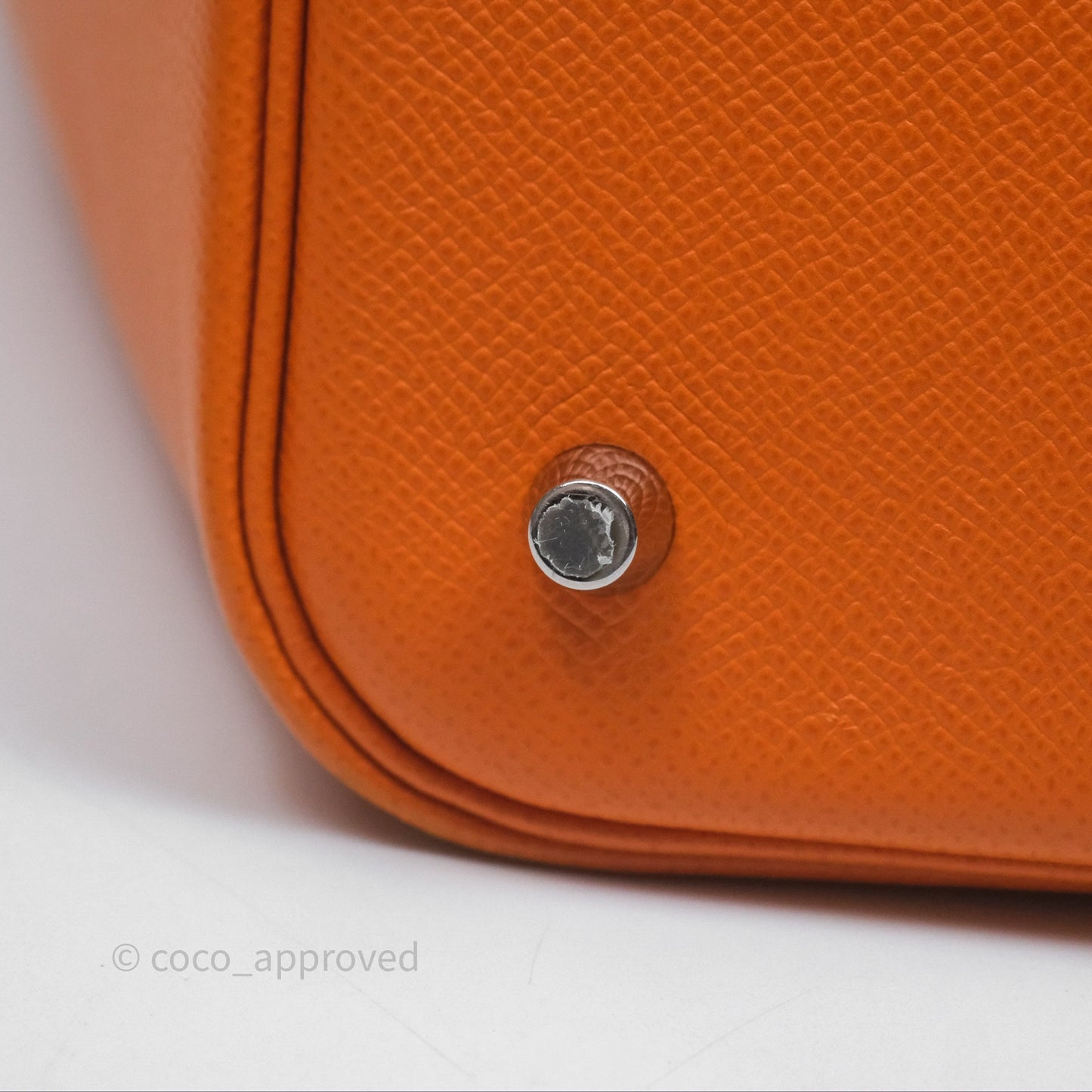 Hermès Tressage De Cuir Picotin Lock 22 Abricot I9/ Rose Azalée 8W/ Gold 37 Epsom Palladium Hardware