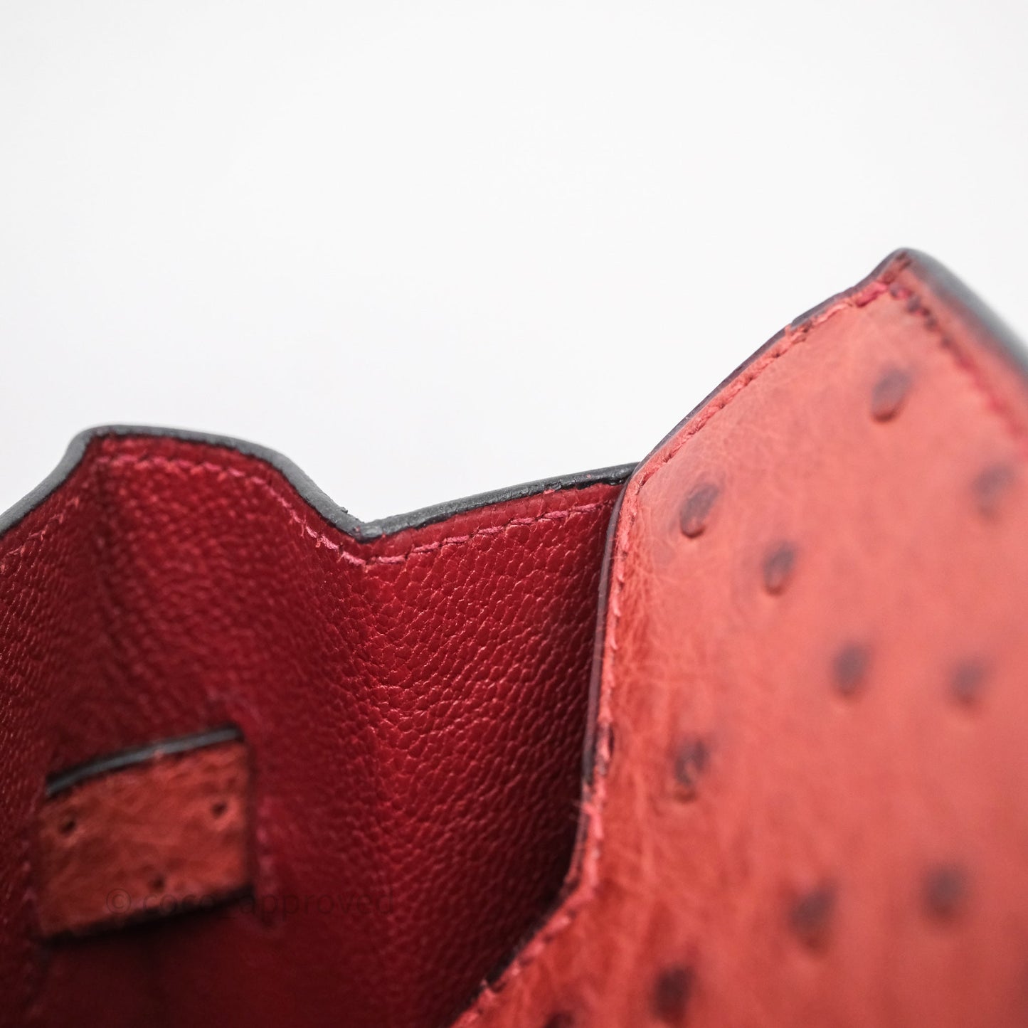 Hermès Birkin 35 Rouge H Ostrich Palladium Hardware