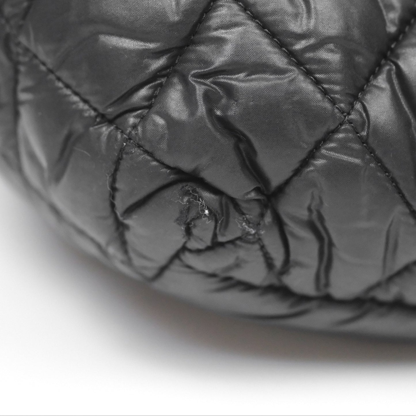 Chanel Coco Cocoon Tote Bag PM Black Nylon
