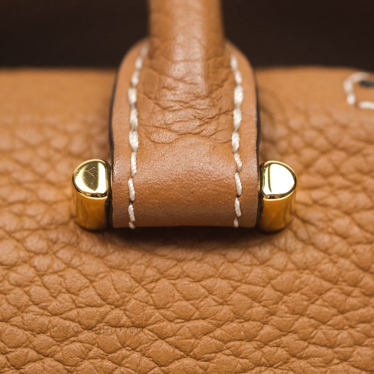 Delvaux Cool Box Nano Taurillon Soft Grained Calfskin Vegetal Ivory Gold Hardware