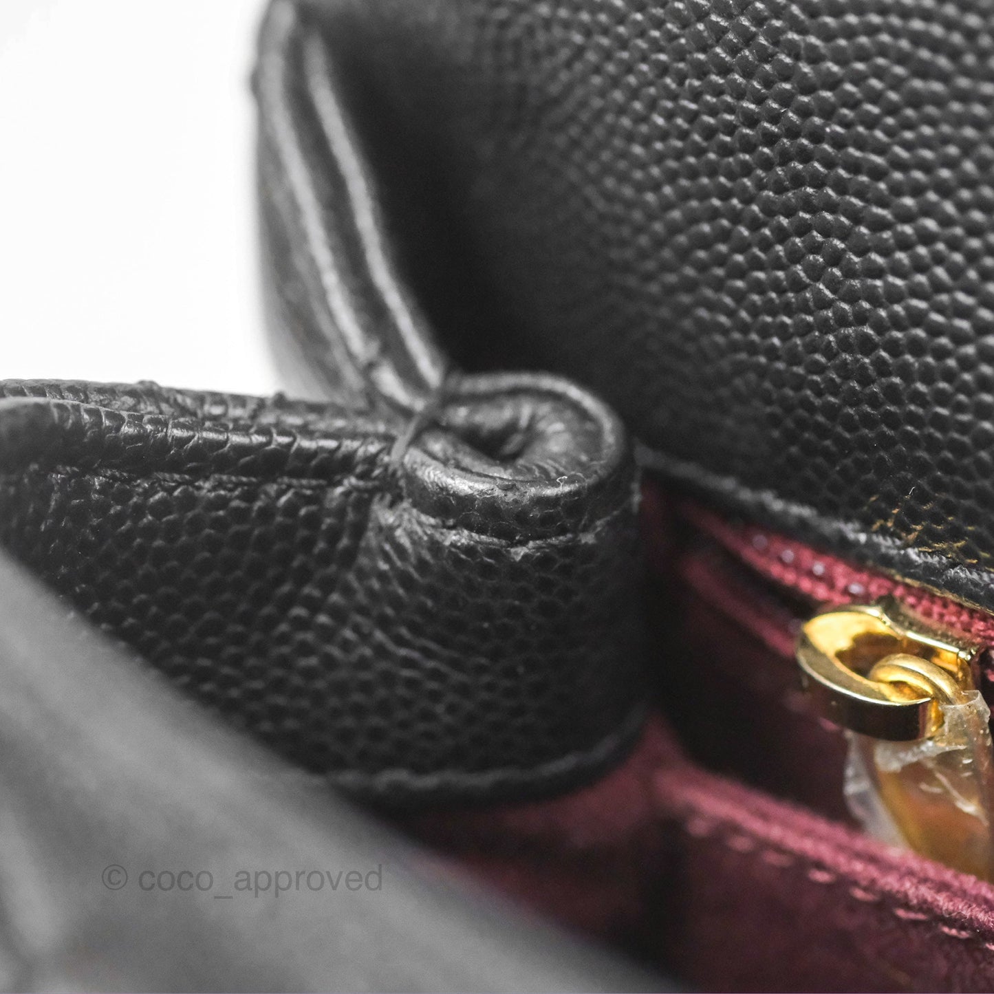 Chanel Small Coco Handle Quilted Black Caviar Gold Hardware