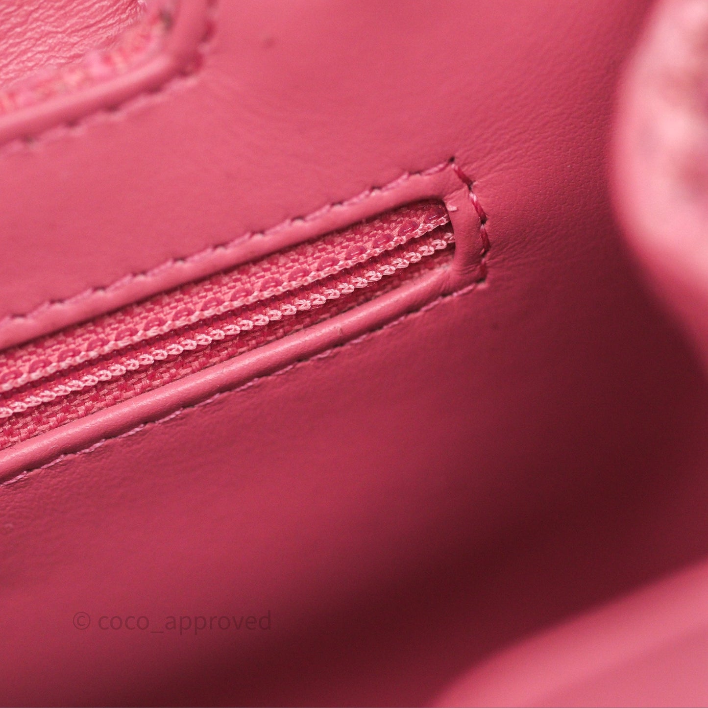 Chanel Kelly Bag Pink Tweed Aged Gold Hardware