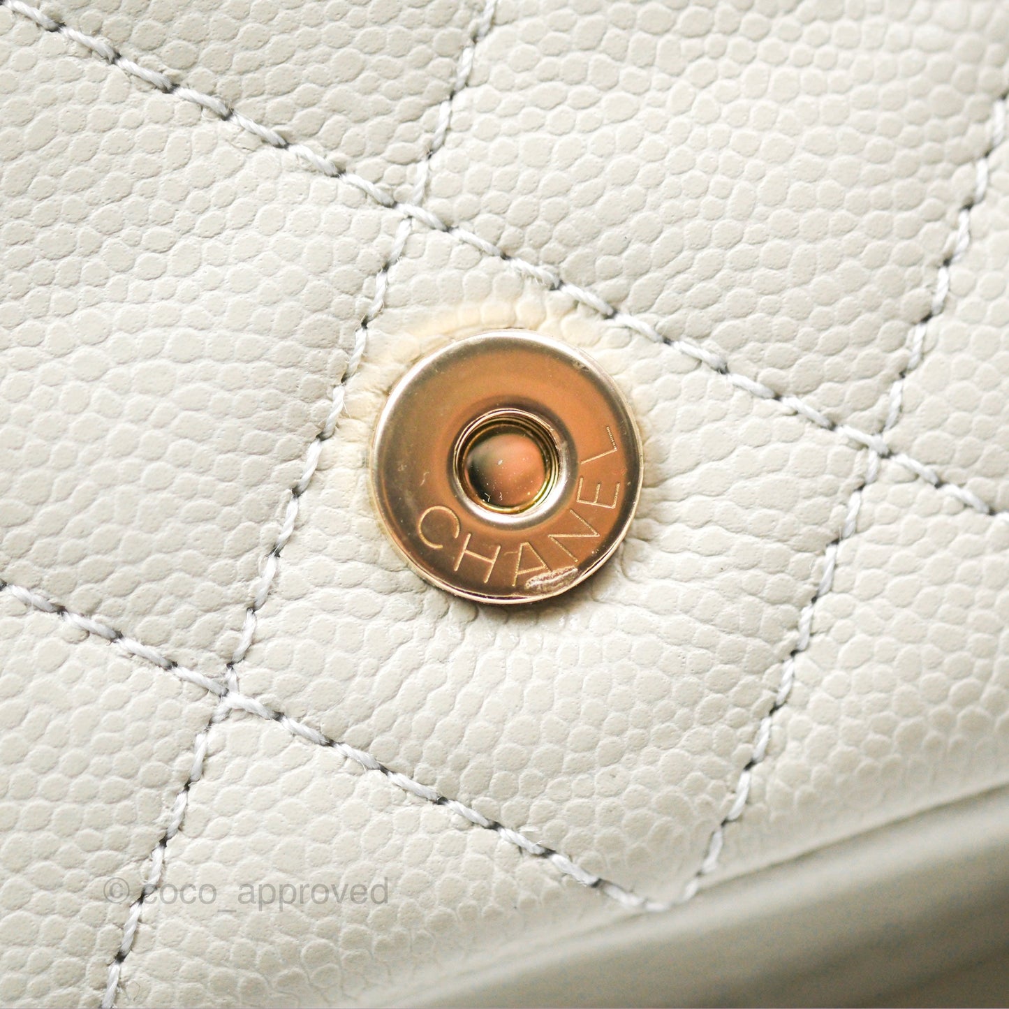 Chanel Small Duma Backpack Caviar Pale Grey Gold Hardware 23K