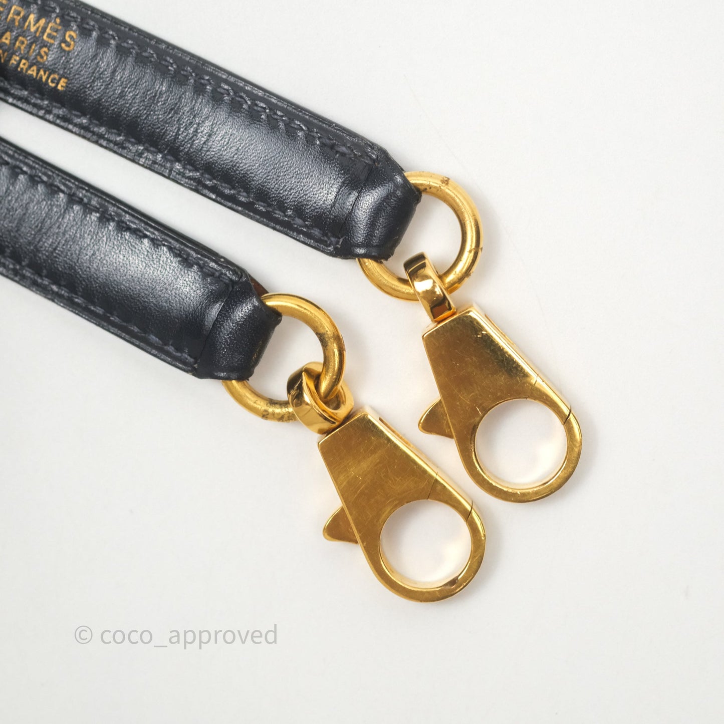 Hermès Vintage Kelly 28 Retourn Navy Box Leather Gold Hardware