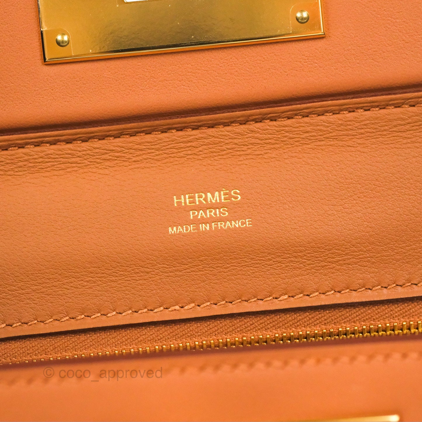 Hermès 24/24 21 Mini Gold Evercolor/Swift Gold Hardware