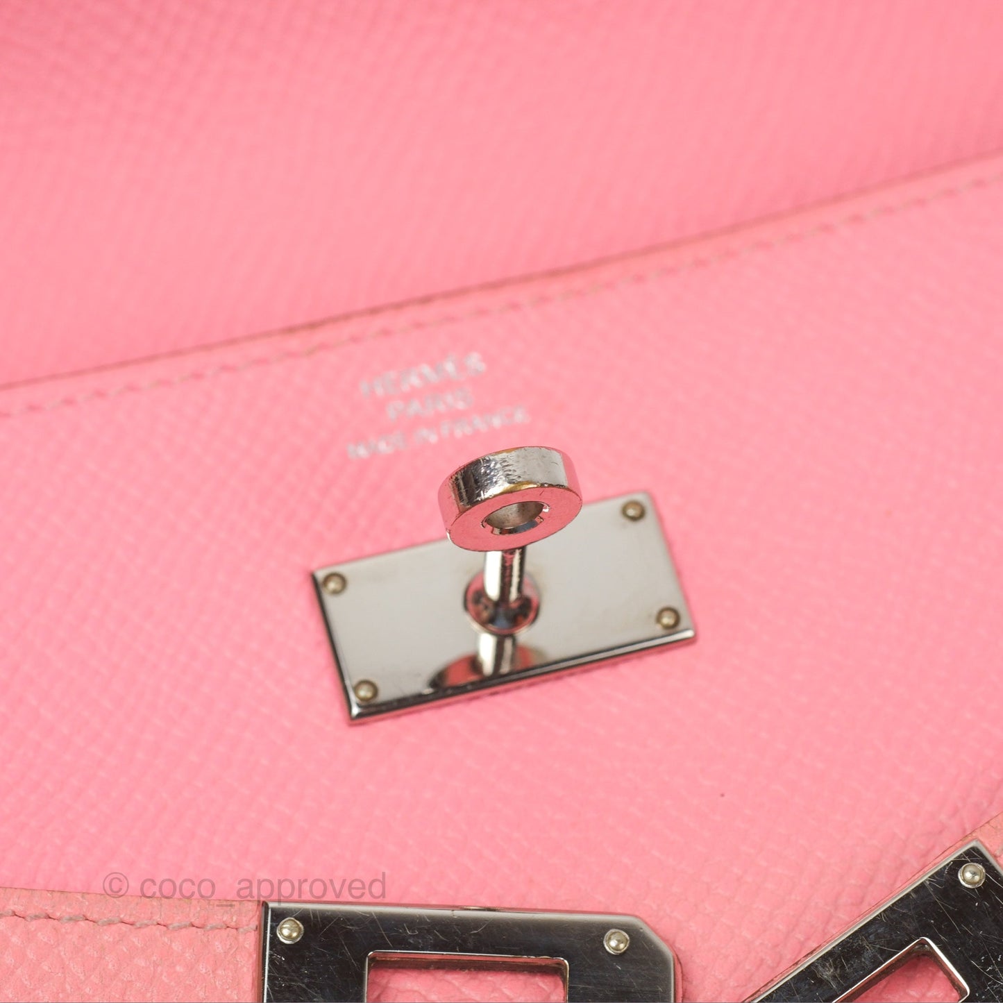 Hermès Kelly Wallet Rose Confetti Epsom Palladium Hardware