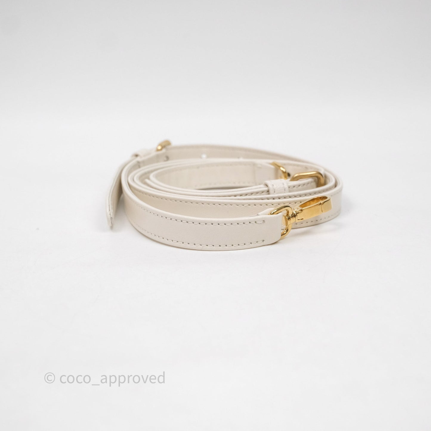 Miu Miu Shearling Vanity Case White Gold Hardware