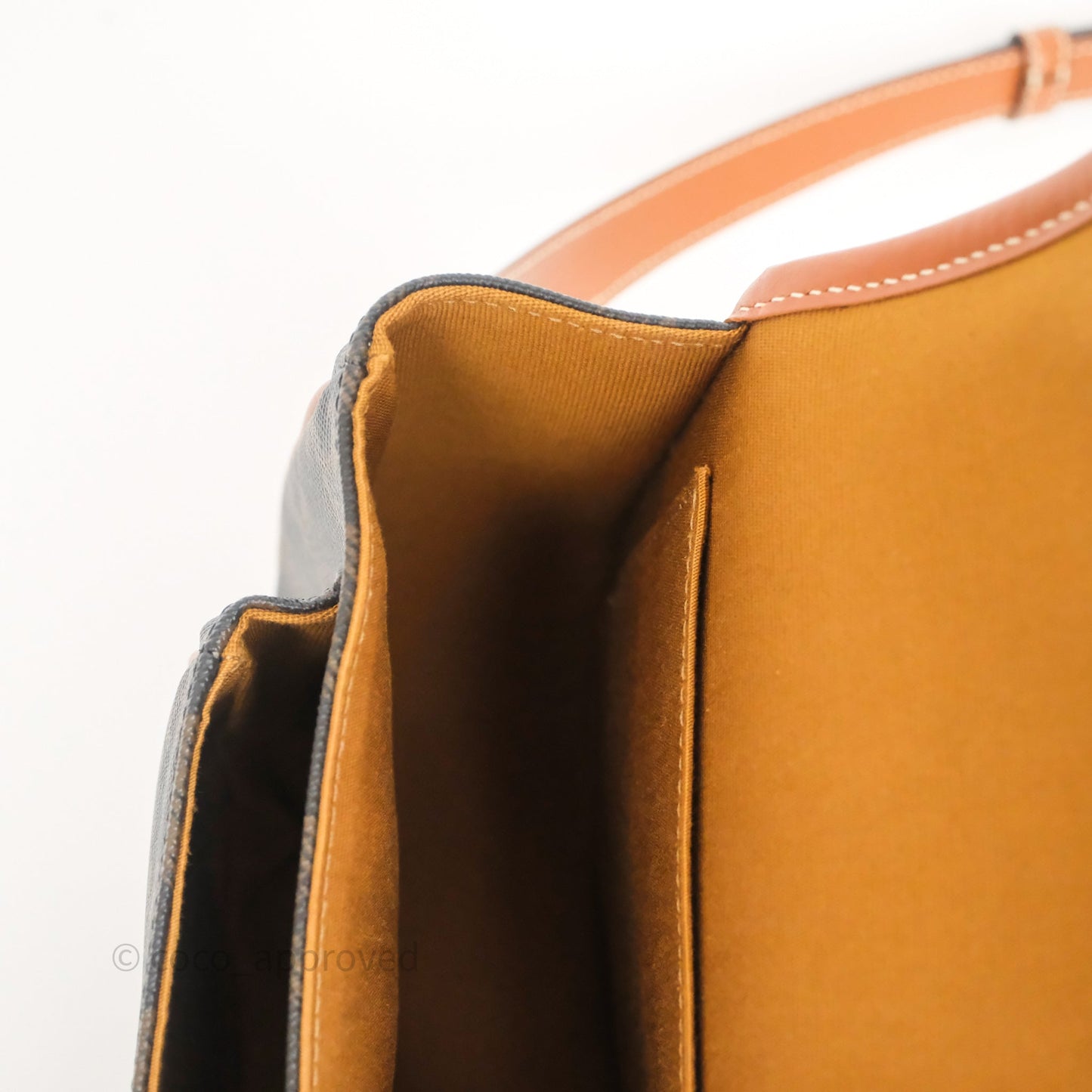 Celine Medium Folco Bag Triomphe Canvas Tan